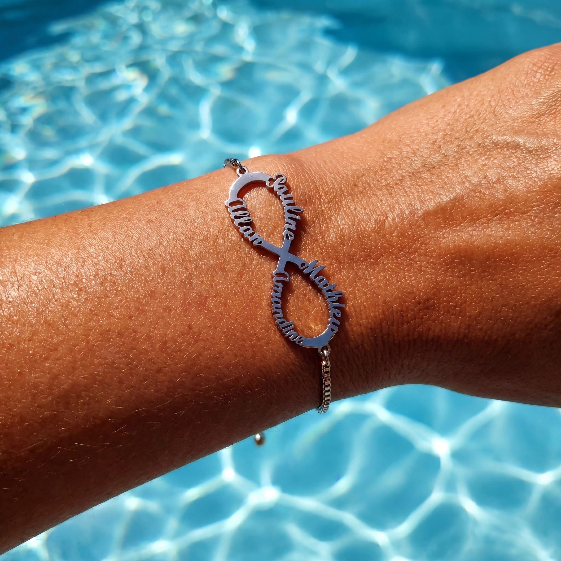 PERSONALISIERTES EDELSTAHL "INFINITY" ARMBAND - ICERAIN JEWELRY