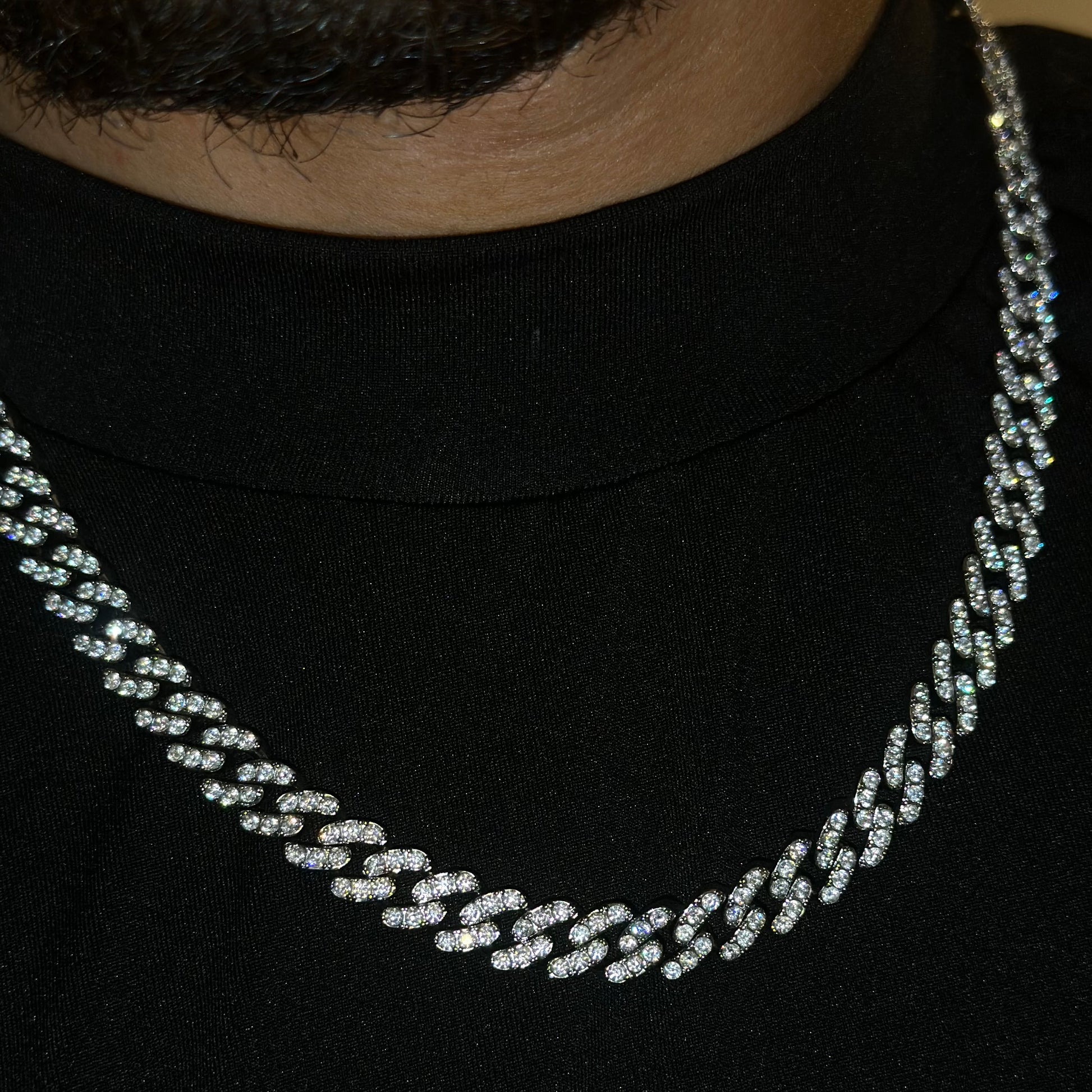 Luxus Iced Out 9mm "Silver Chopper" Kette - ICERAIN JEWELRY