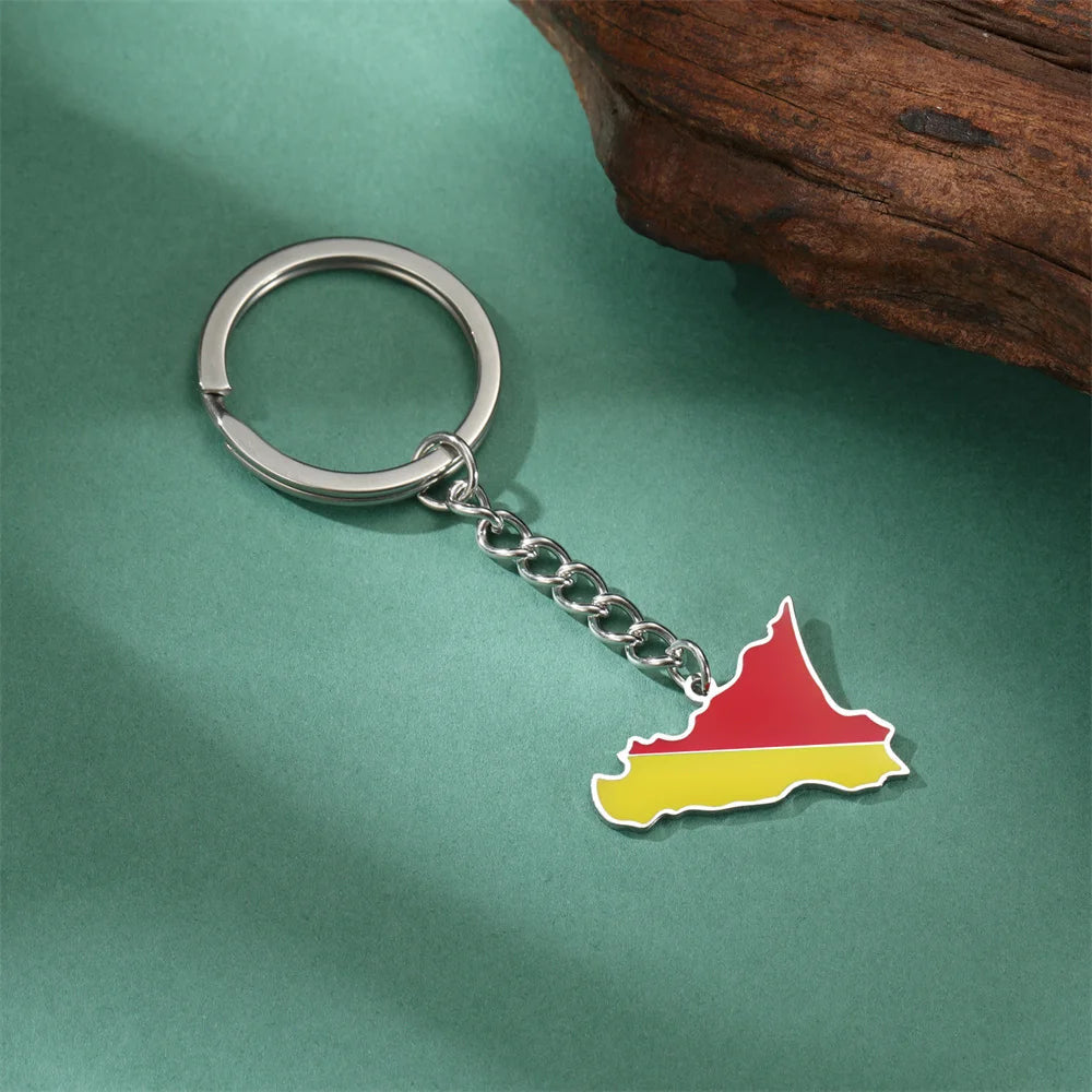 EDELSTAHL "ITALY SICILIA" SCHLÜSSELANHÄNGER - ICERAIN JEWELRY
