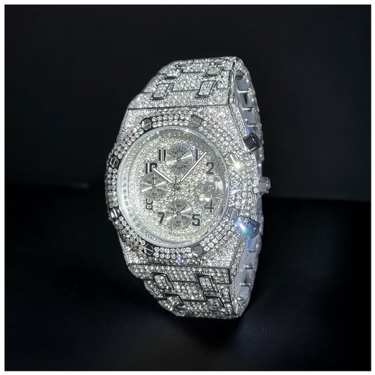 ICED OUT "QUADRIS" UHR - ICERAIN JEWELRY