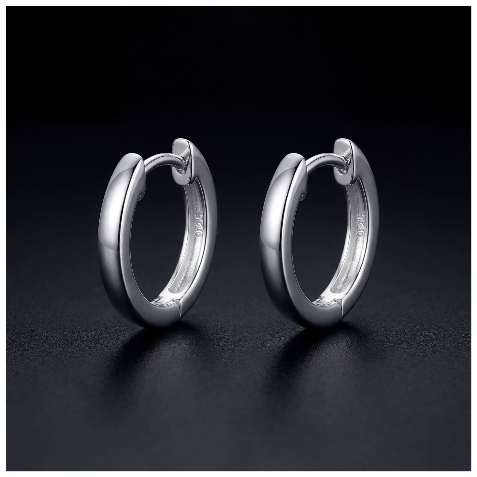 925S SILVER "SMALL CIRCLE" OHRRINGE - ICERAIN JEWELRY