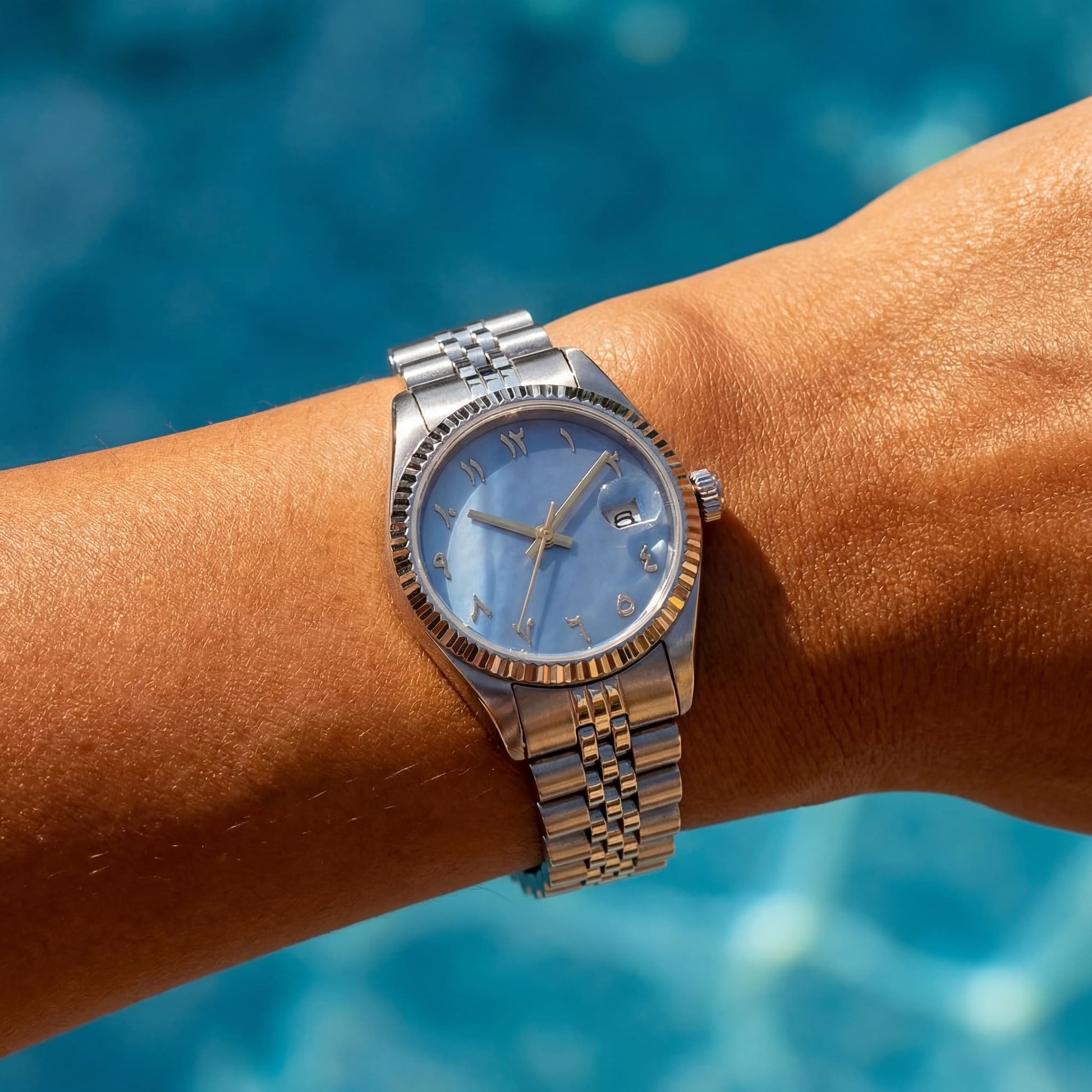 EDELSTAHL "ARABIC" FRAUEN UHR - ICERAIN JEWELRY