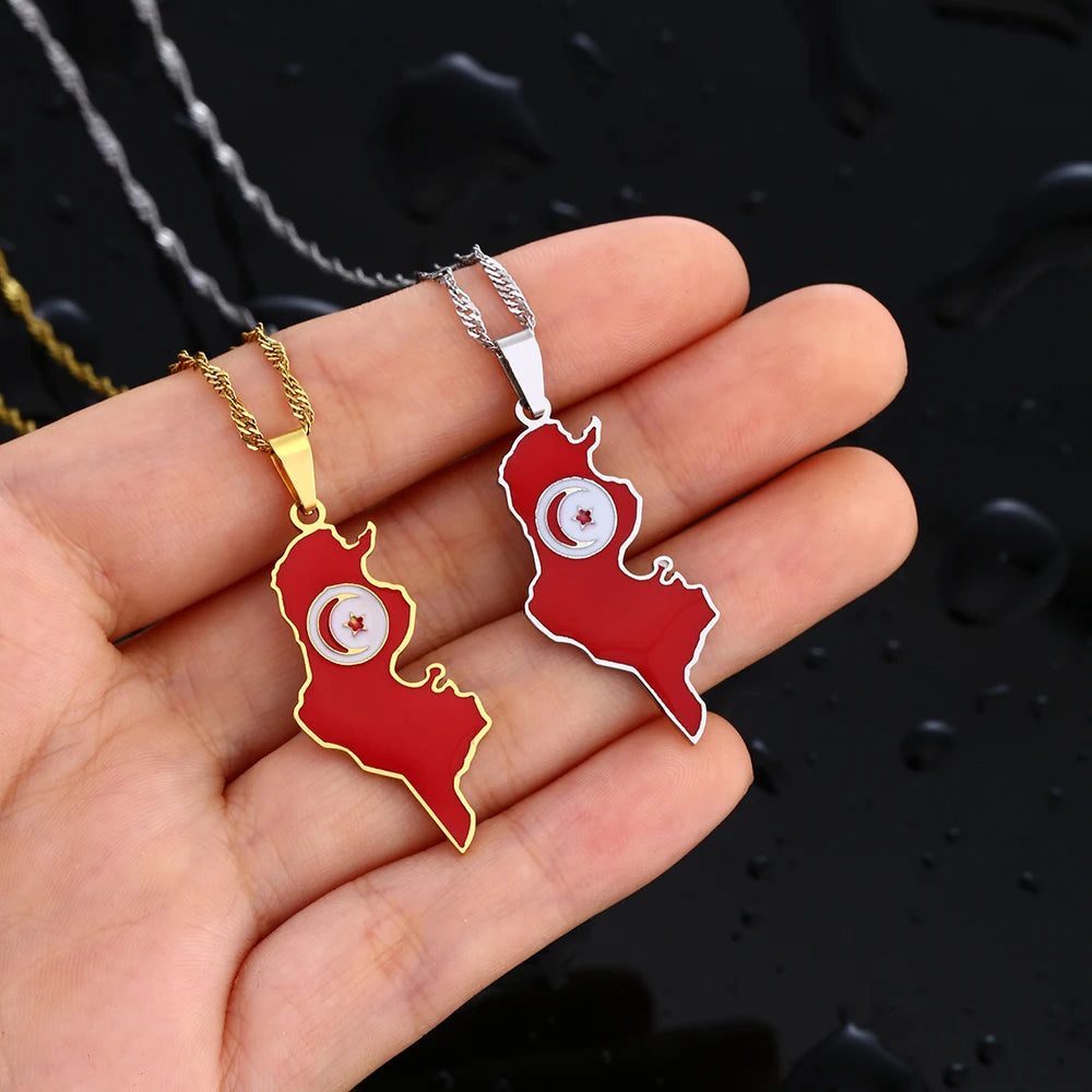 EDELSTAHL "TUNESIA" LÄNDERKETTE - ICERAIN JEWELRY