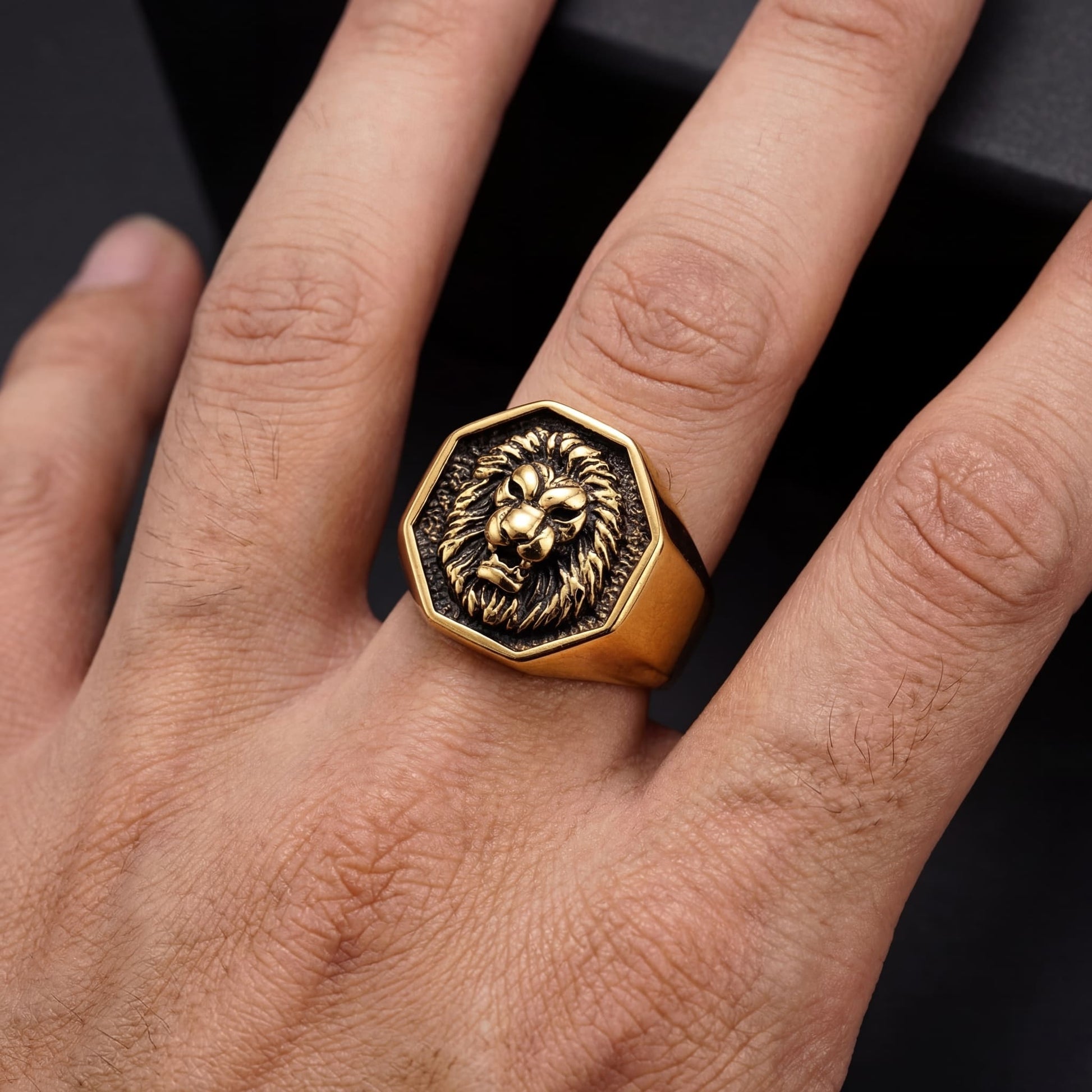 EDELSTAHL "LION V2" RING - ICERAIN JEWELRY