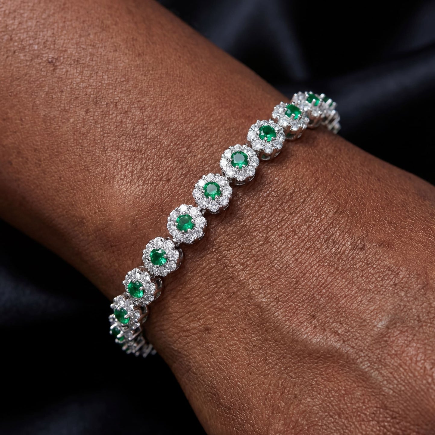 ICED OUT "GREEN CUSTLER" ARMBAND - ICERAIN JEWELRY