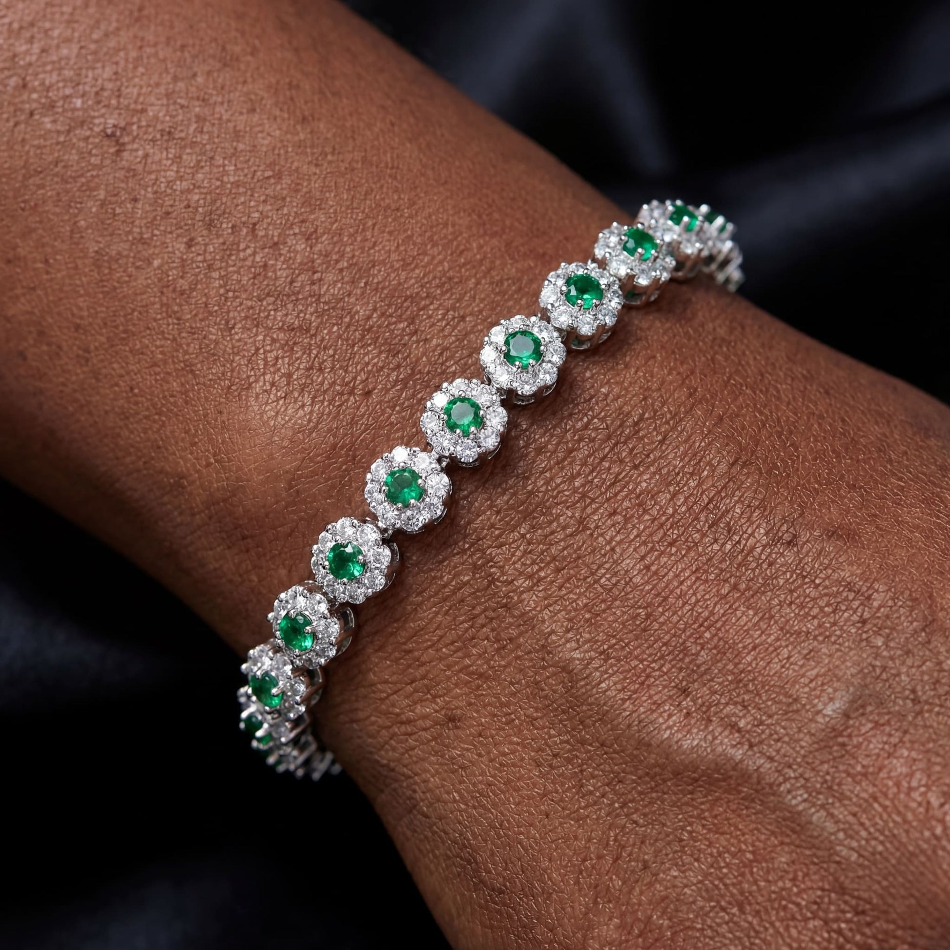 ICED OUT "GREEN CUSTLER" ARMBAND - ICERAIN JEWELRY