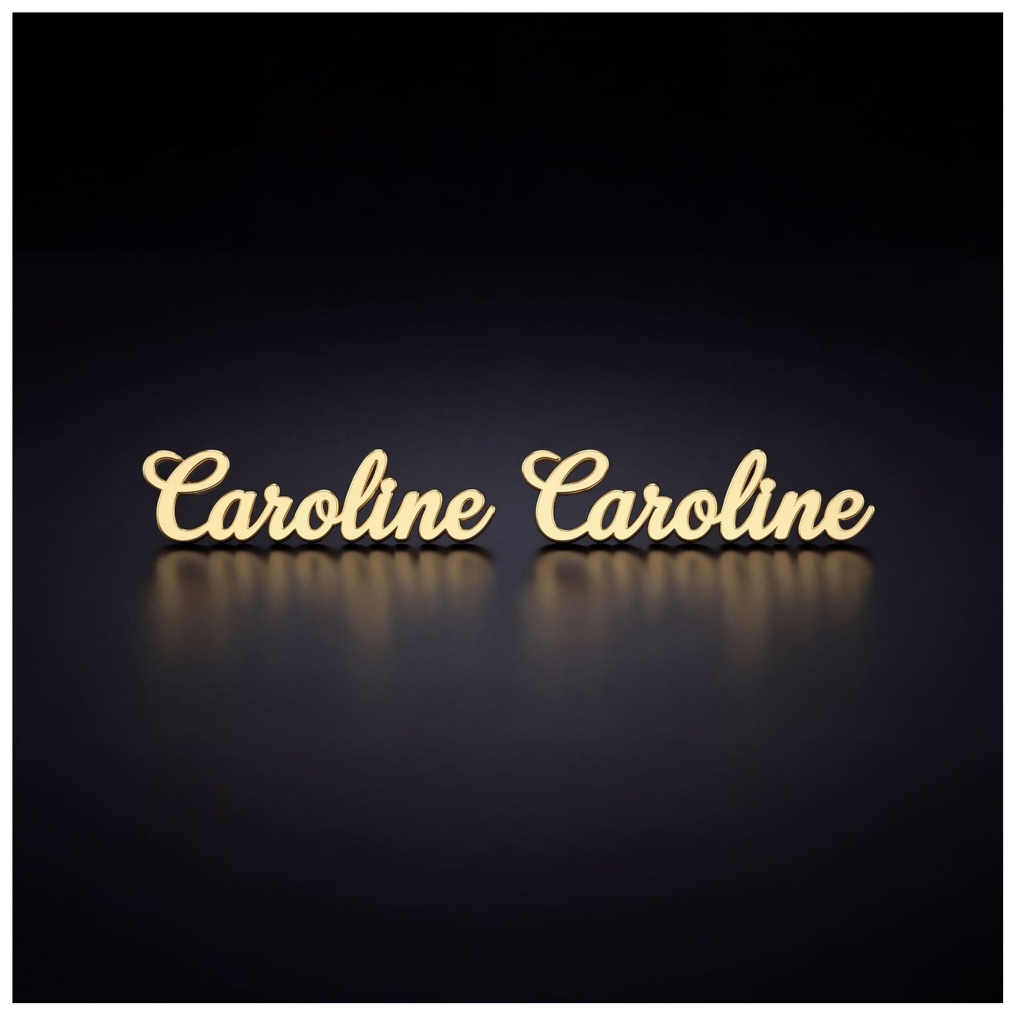 PERSONALISIERTE EDELSTAHL "PLATE" OHRRINGE - ICERAIN JEWELRY