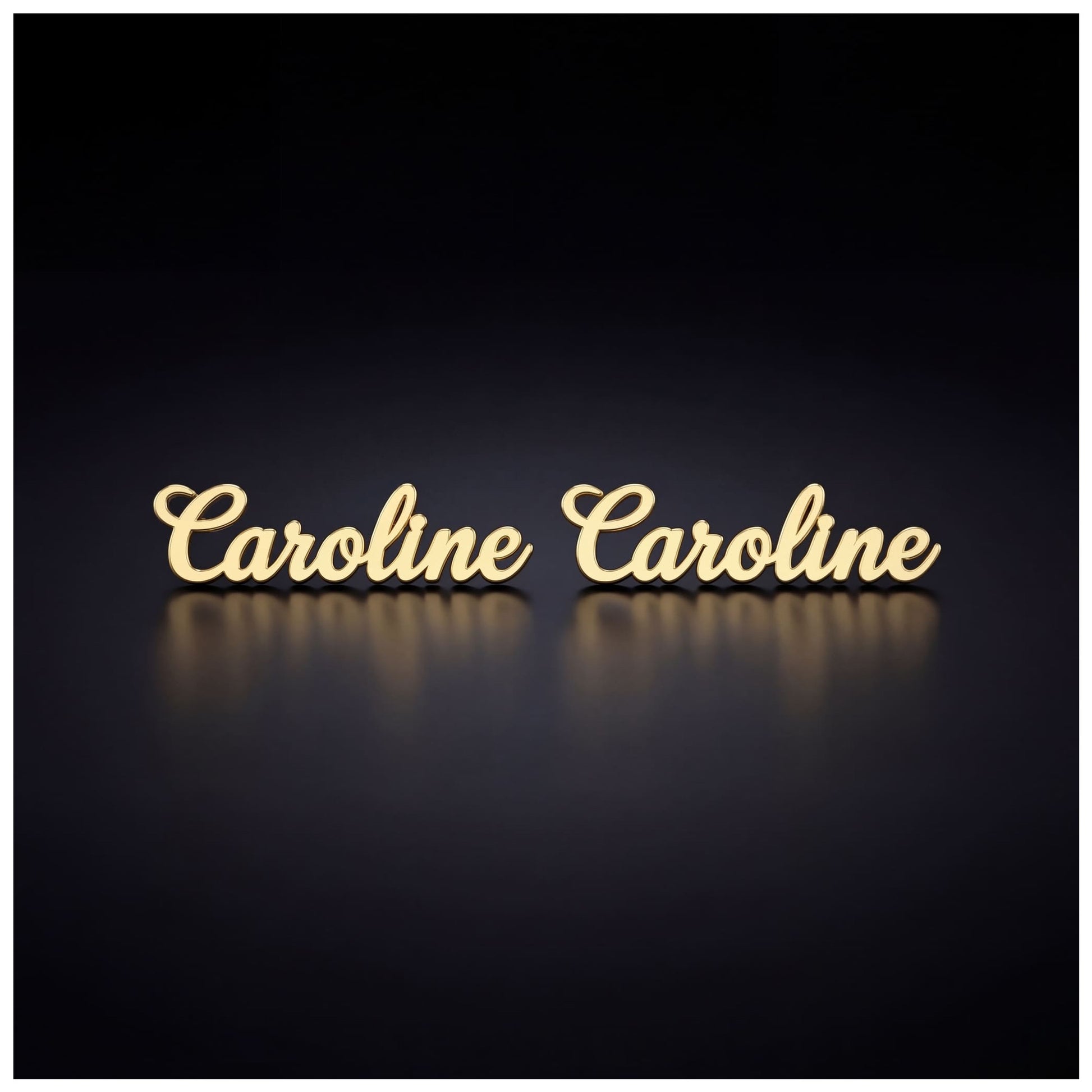 PERSONALISIERTE EDELSTAHL "PLATE" OHRRINGE - ICERAIN JEWELRY