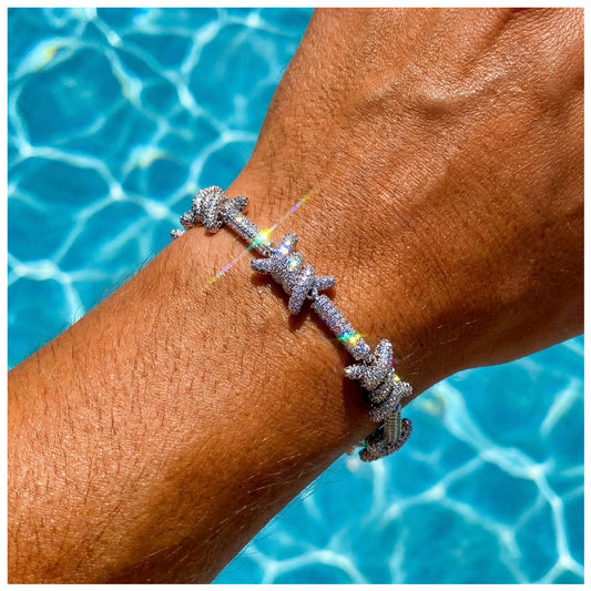ICED OUT "TWISTED WIRE" ARMBAND - ICERAIN JEWELRY