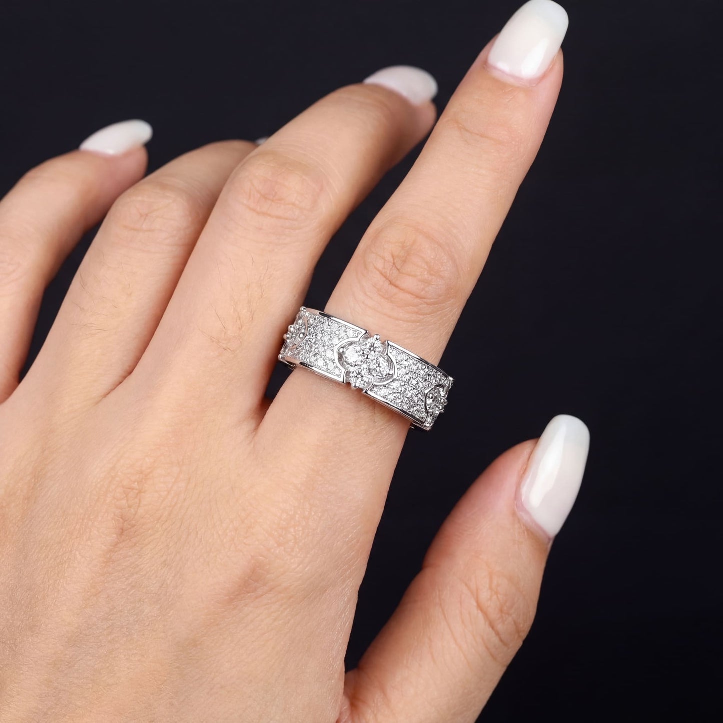 ICED OUT "CLOVER V2" RING - ICERAIN JEWELRY