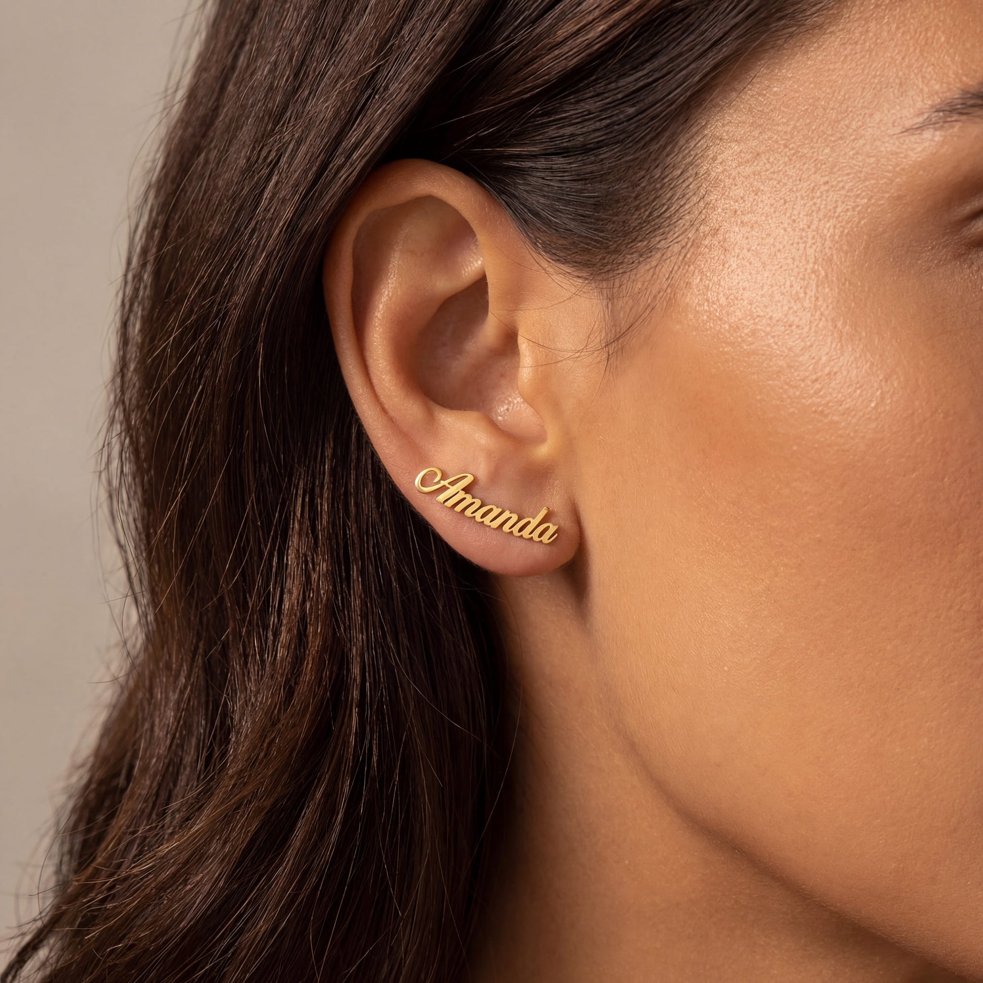 PERSONALISIERTE EDELSTAHL "PLATE" OHRRINGE - ICERAIN JEWELRY