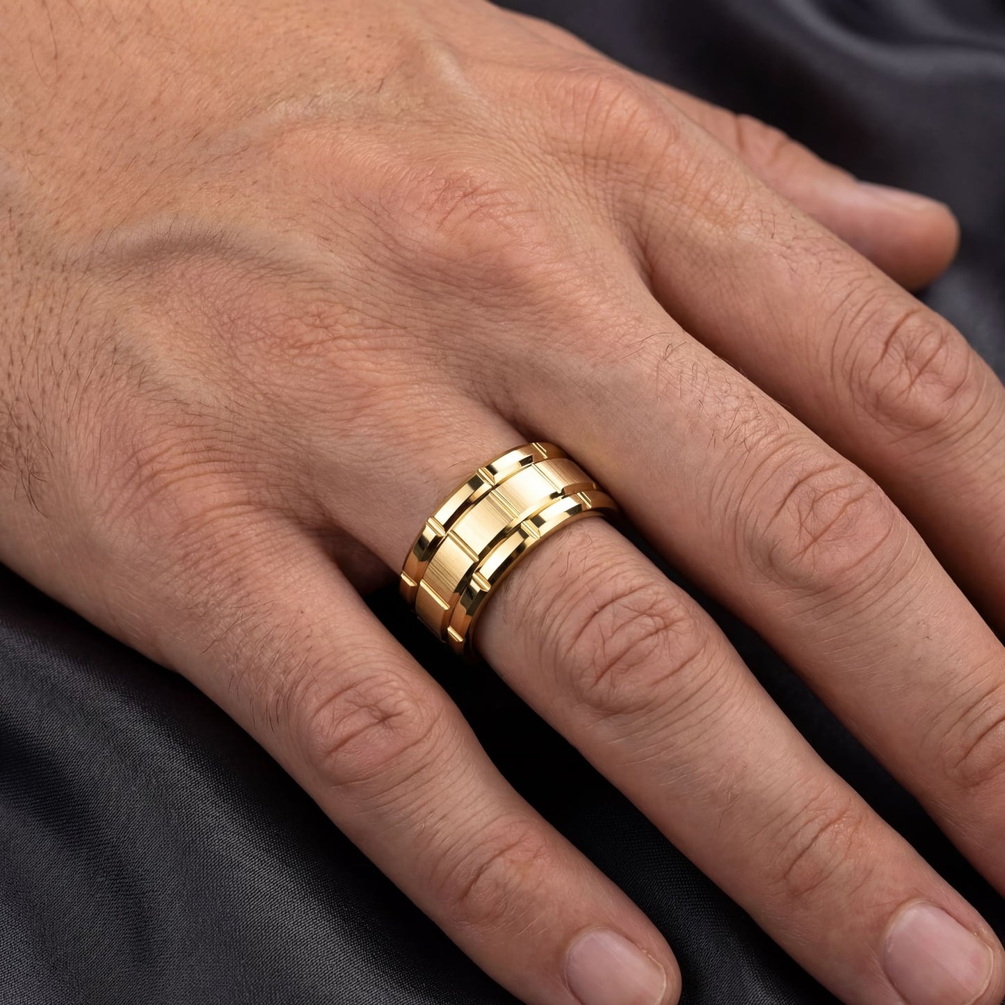 EDELSTAHL "PATTA" RING - ICERAIN JEWELRY