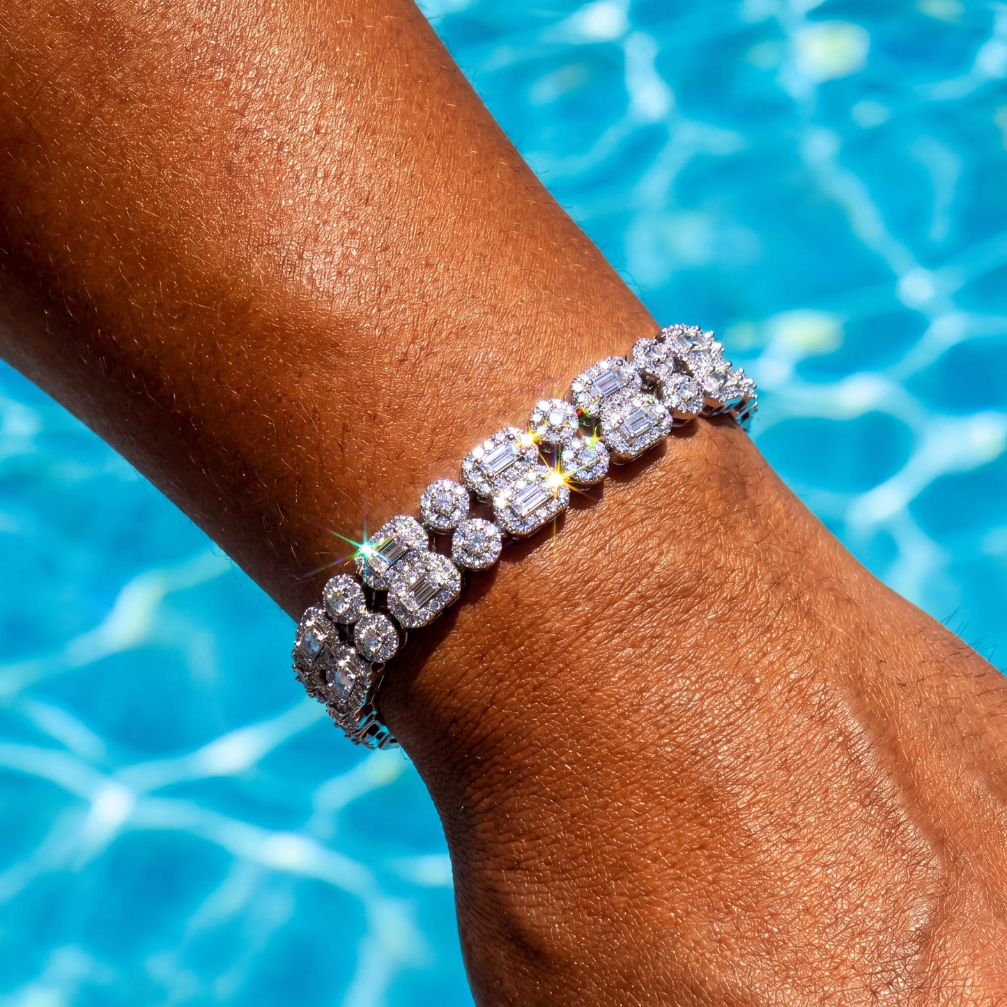 ICED OUT 10MM "DOUBLIX CUBAN" ARMBAND - ICERAIN JEWELRY