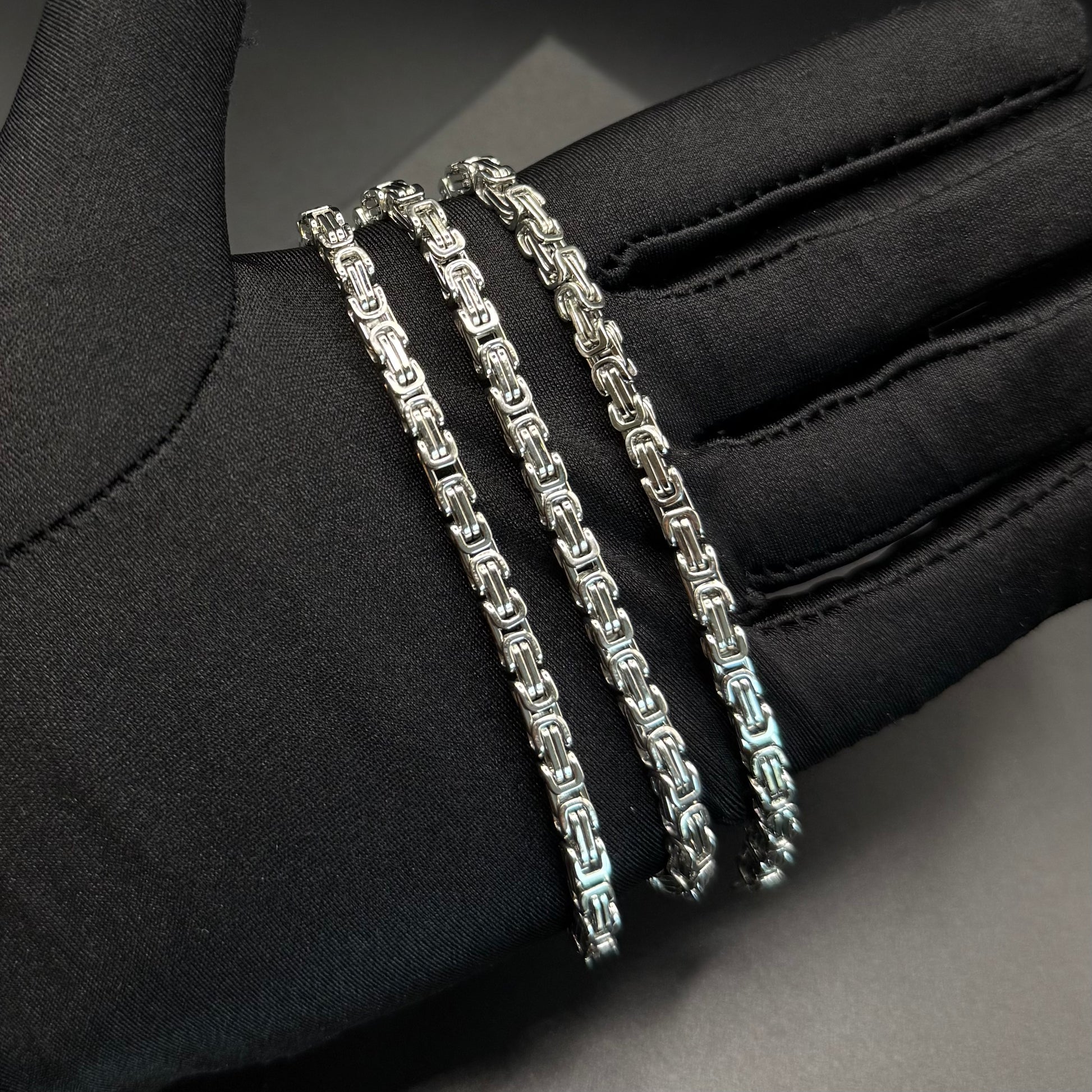 EDELSTAHL 4MM "SILVER KING" KETTE - ICERAIN JEWELRY