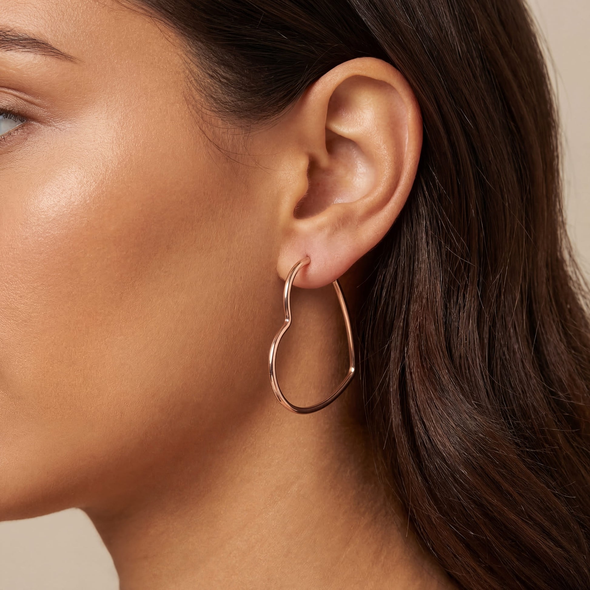 EDELSTAHL "HEART V4" OHRRINGE - ICERAIN JEWELRY