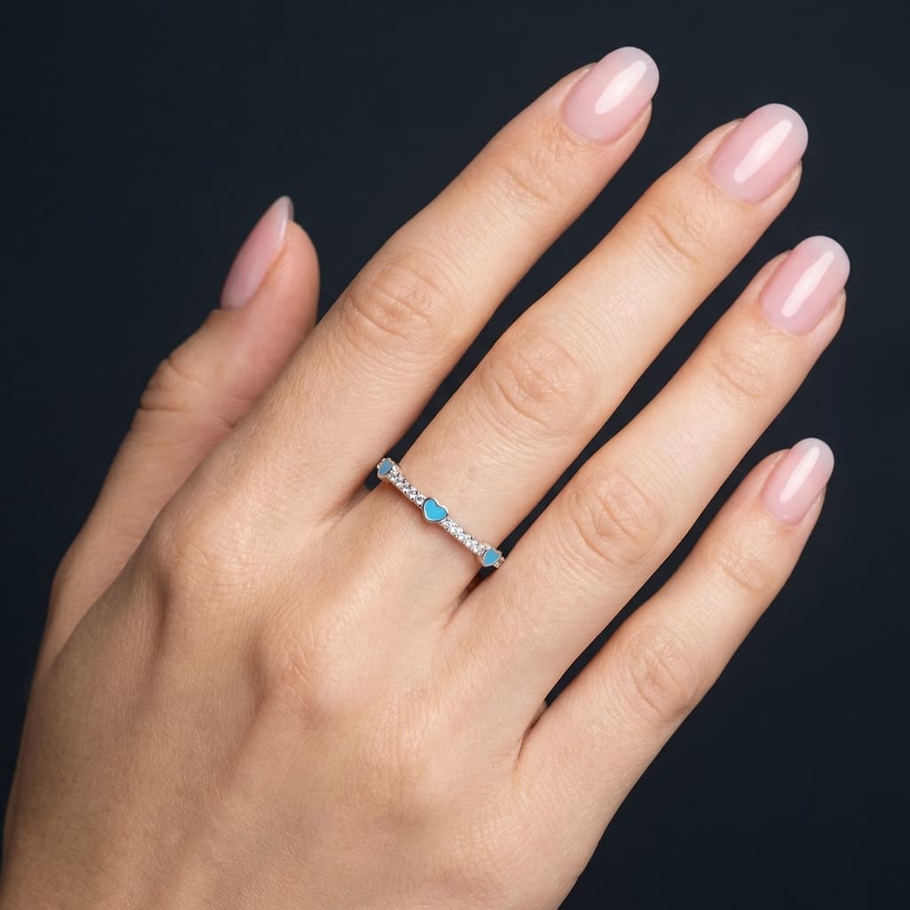 ICED OUT "BLUE EMELS" RING - ICERAIN JEWELRY