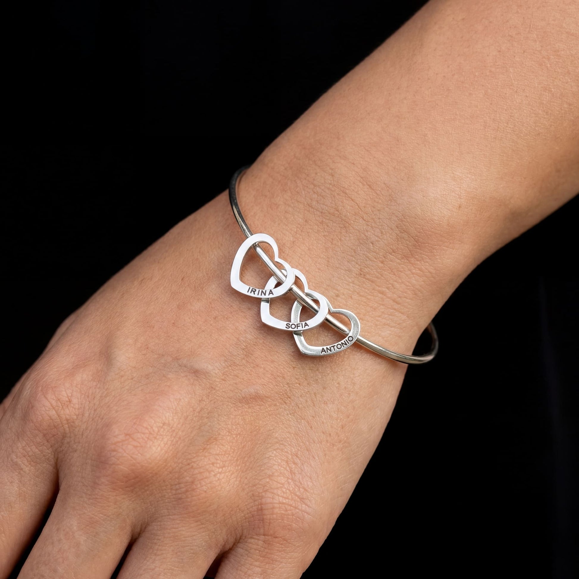 PERSONALISIERTES EDELSTAHL "RING" ARMBAND - ICERAIN JEWELRY