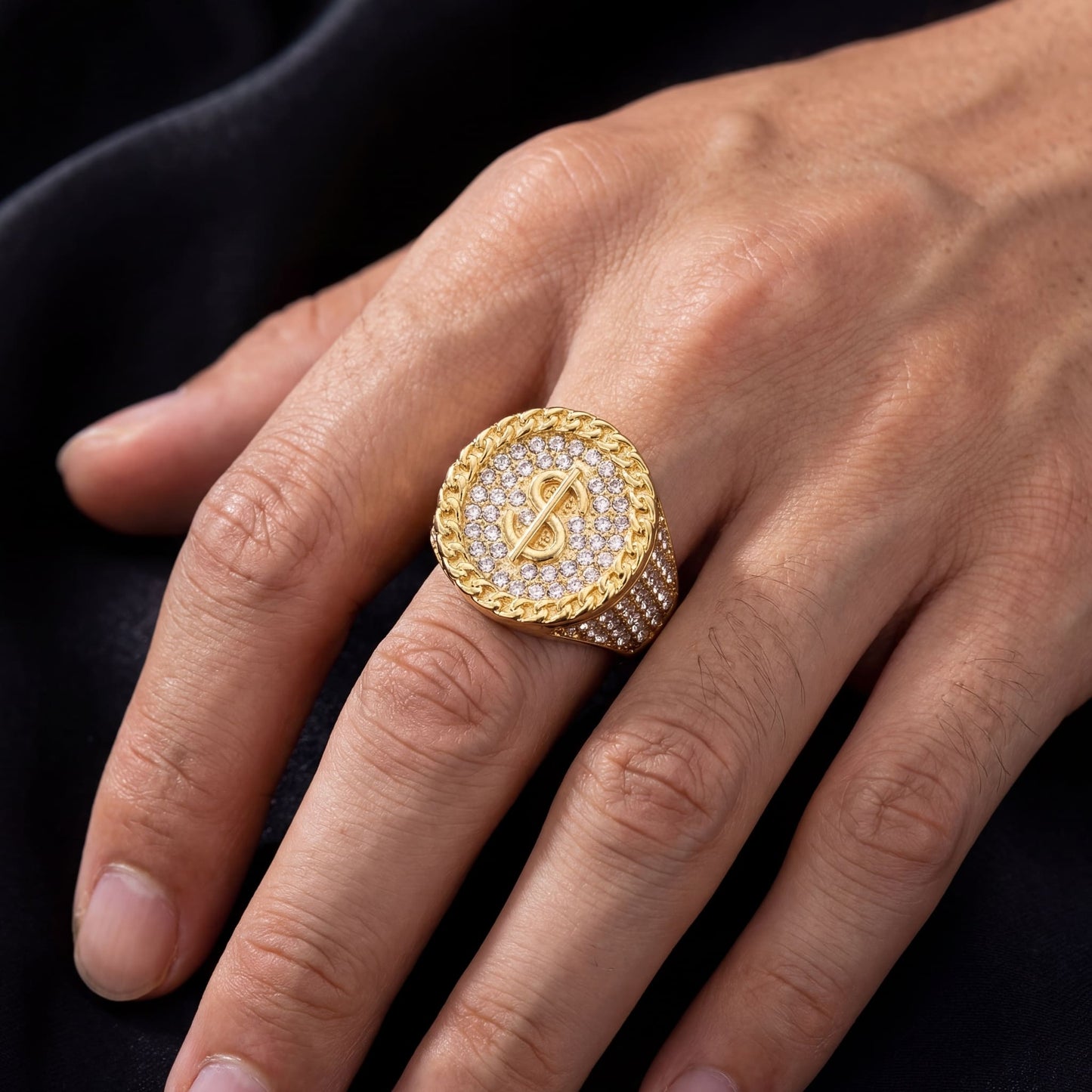 ICED OUT "DOLLAR" RING - ICERAIN JEWELRY