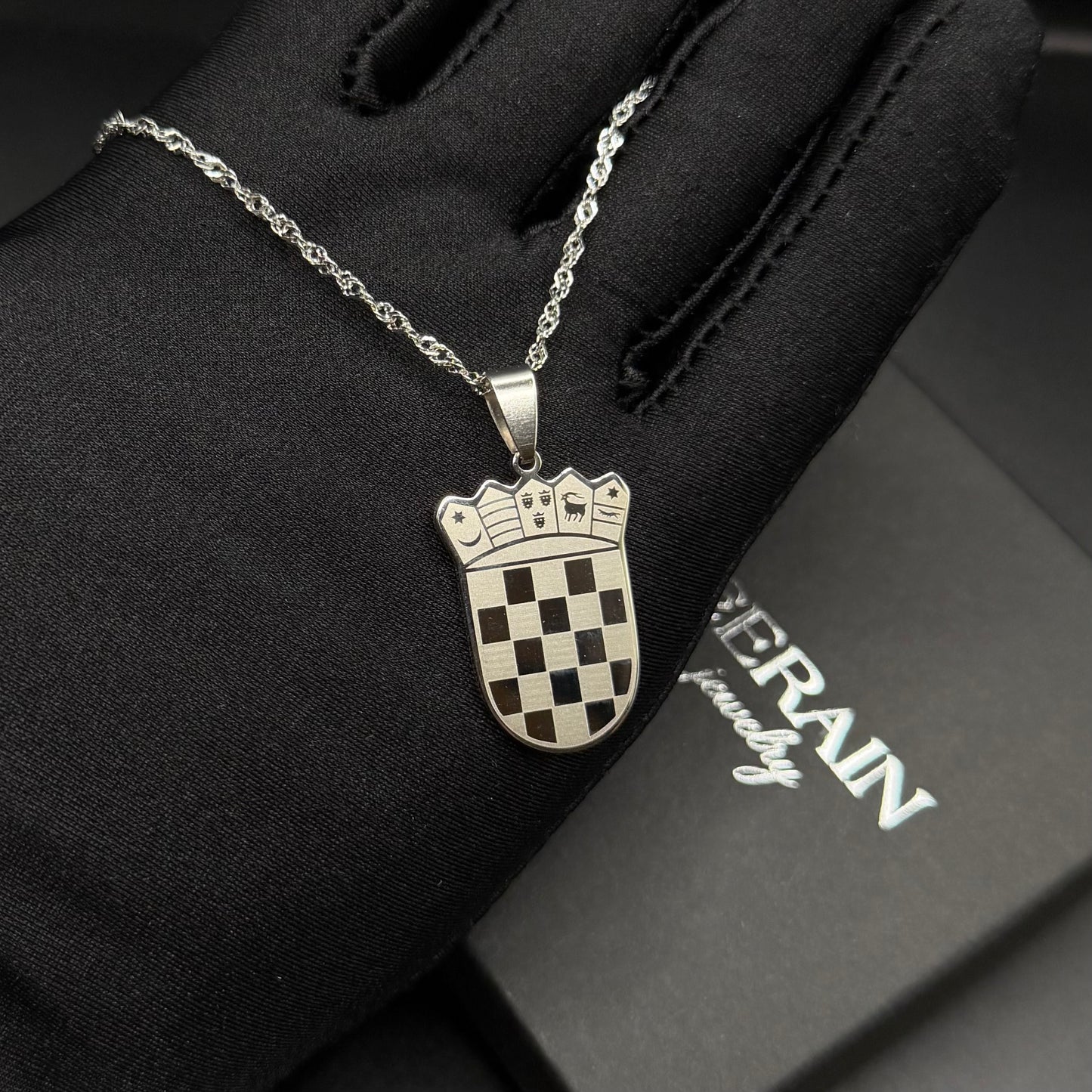 EDELSTAHL "CROATIA V2" LÄNDERKETTE - ICERAIN JEWELRY