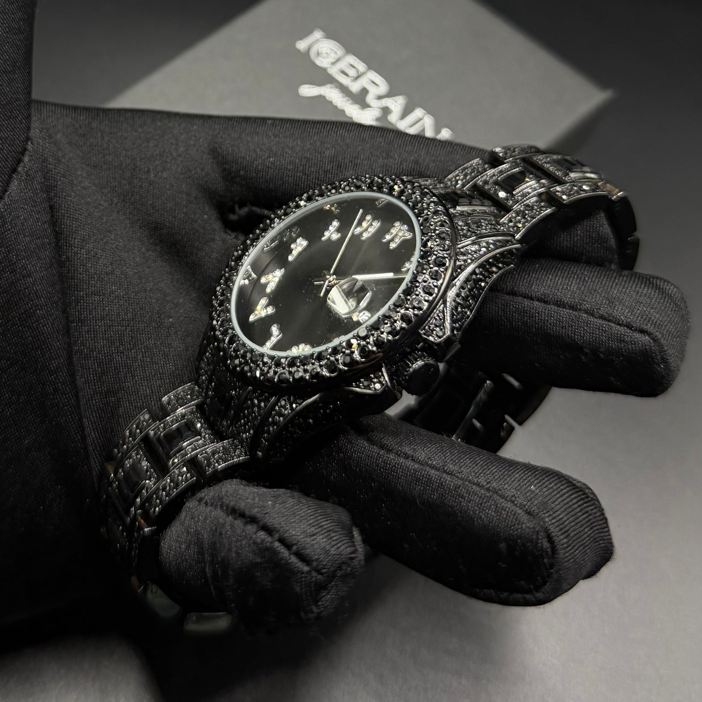 SALE | ICED OUT "BLACK ARABIC" UHR - ICERAIN JEWELRY