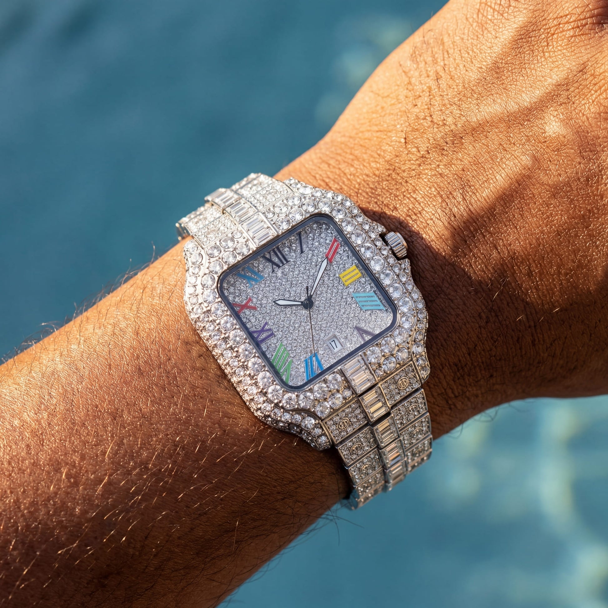 ICED OUT "PIAZZA V4" UHR - ICERAIN JEWELRY