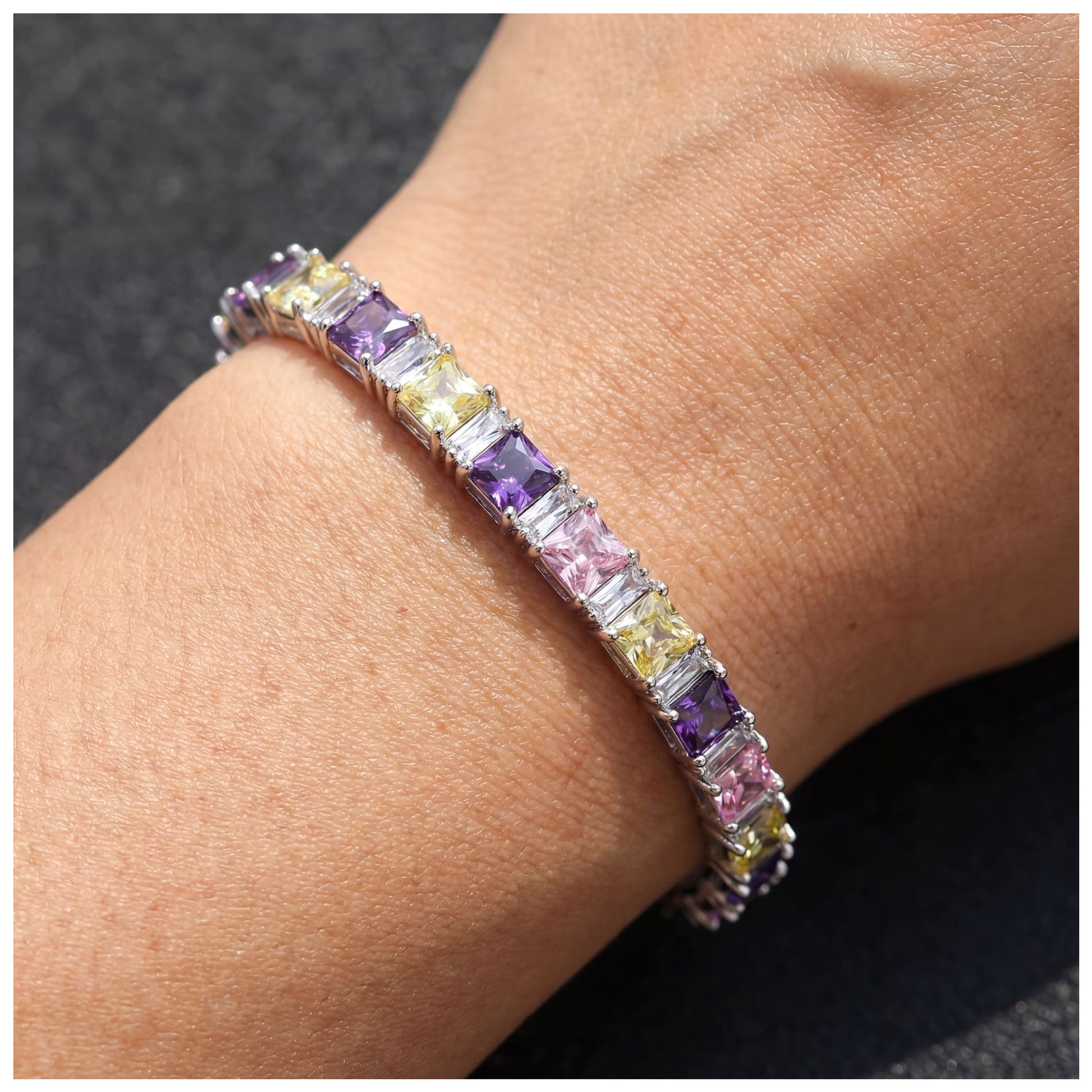 ICED OUT "MULTICOLOR TENNIS" ARMBAND - ICERAIN JEWELRY