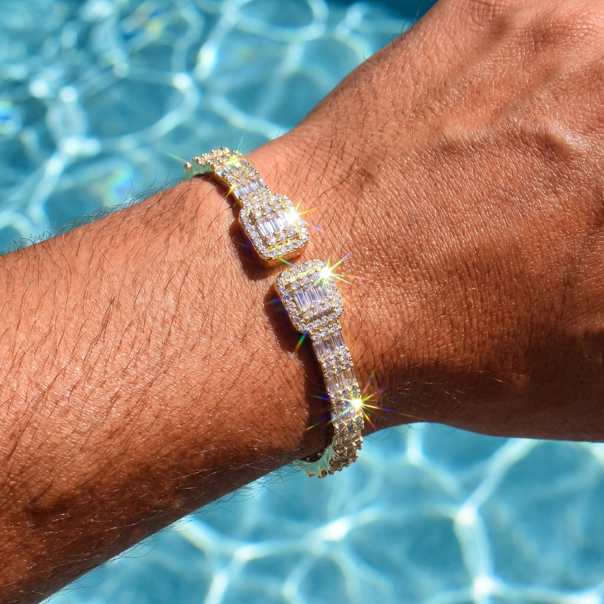 ICED OUT "SQUARE V2" ARMREIF - ICERAIN JEWELRY