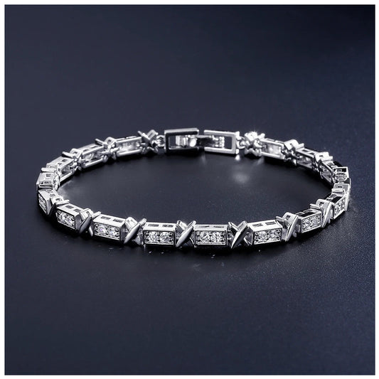 ICED OUT 3MM "SILVER XONE" ARMBAND - ICERAIN JEWELRY