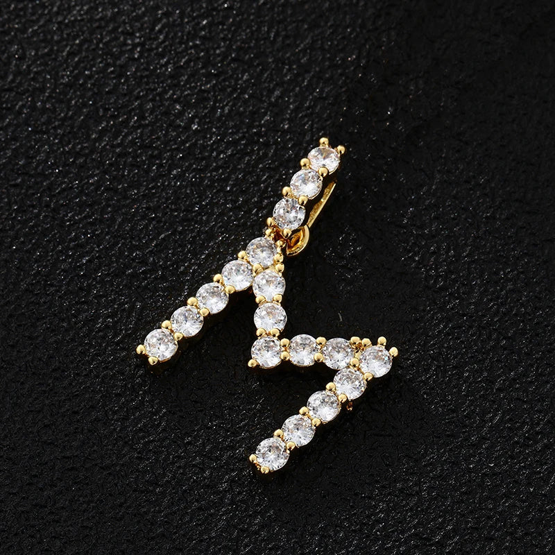 PERSONALISIERTER ICED OUT ANFANGSBUCHSTABE "SI" CHARM - ICERAIN JEWELRY