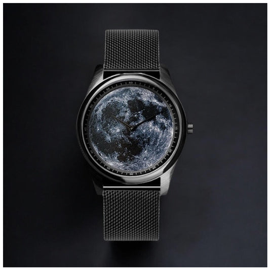 EDELSTAHL "MOON" UHR - ICERAIN JEWELRY