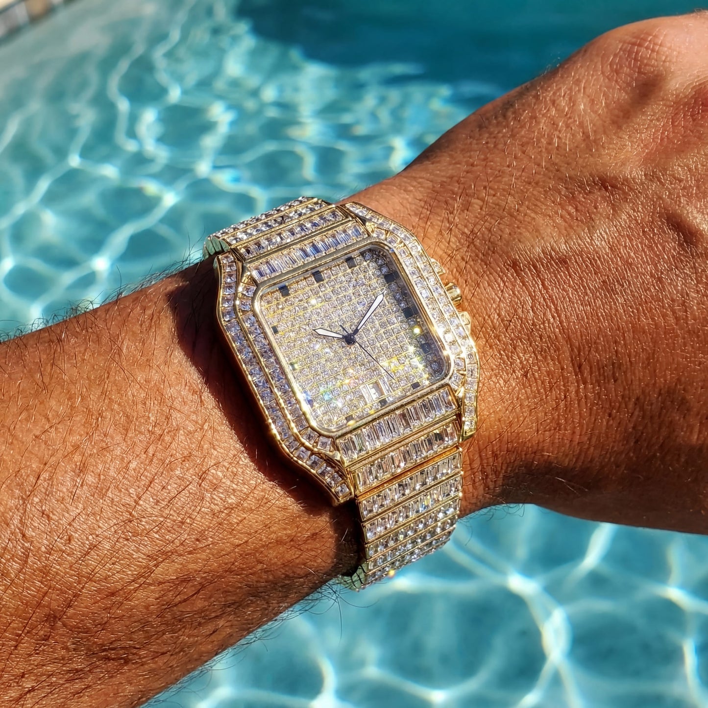 ICED OUT "SHACH" UHR - ICERAIN JEWELRY