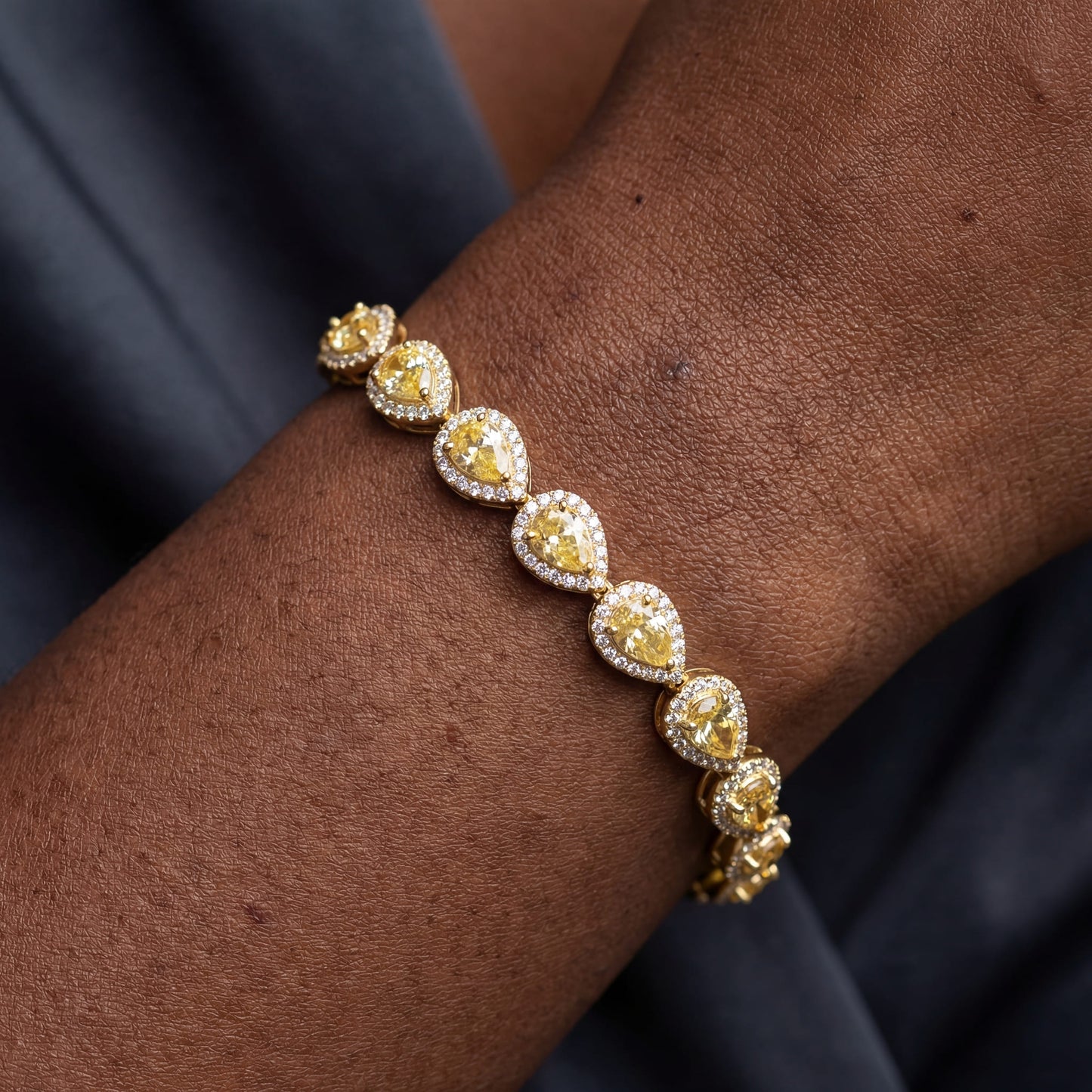 ICED OUT "CRYING TEAR" ARMBAND - ICERAIN JEWELRY