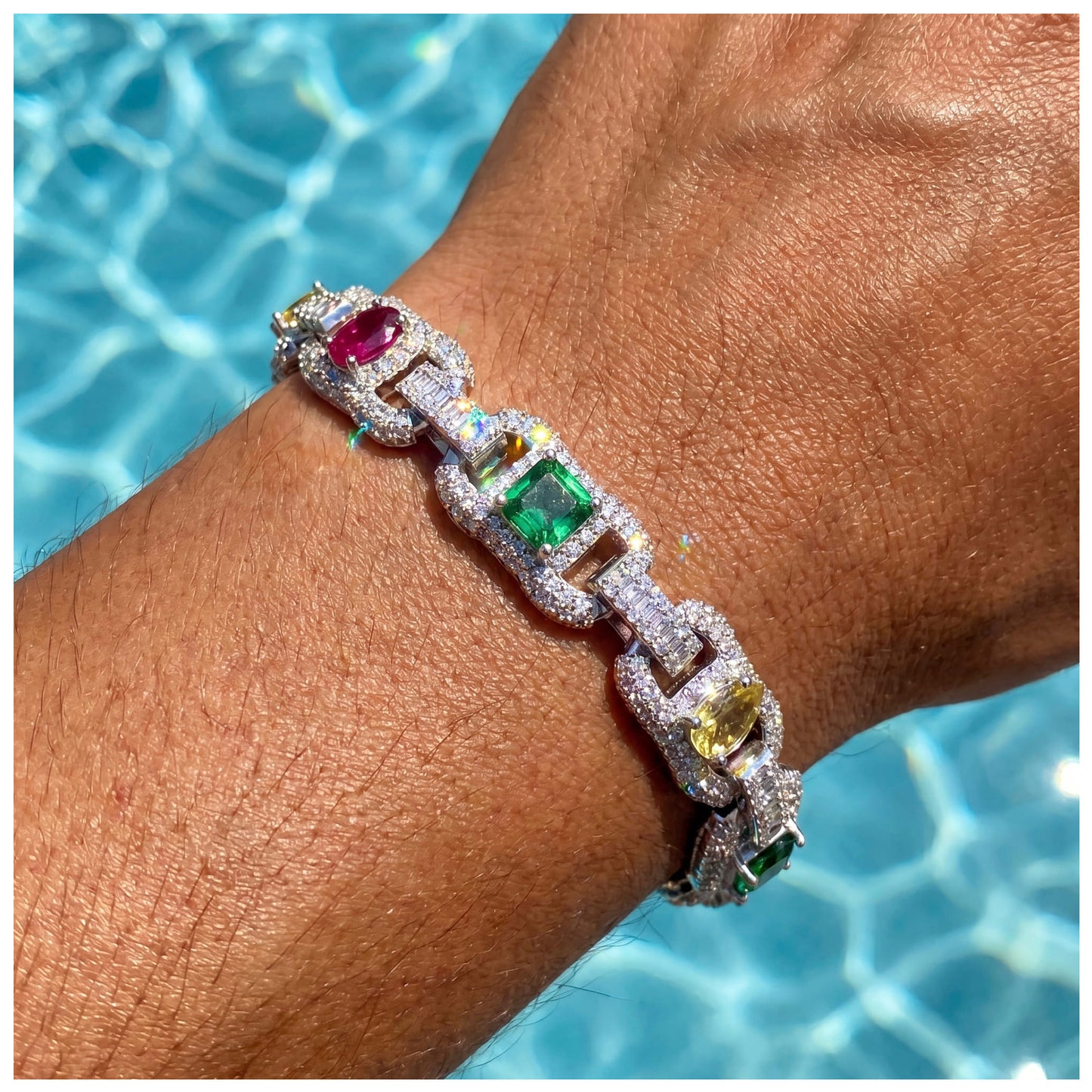 ICED OUT "TEAR" ARMBAND - ICERAIN JEWELRY