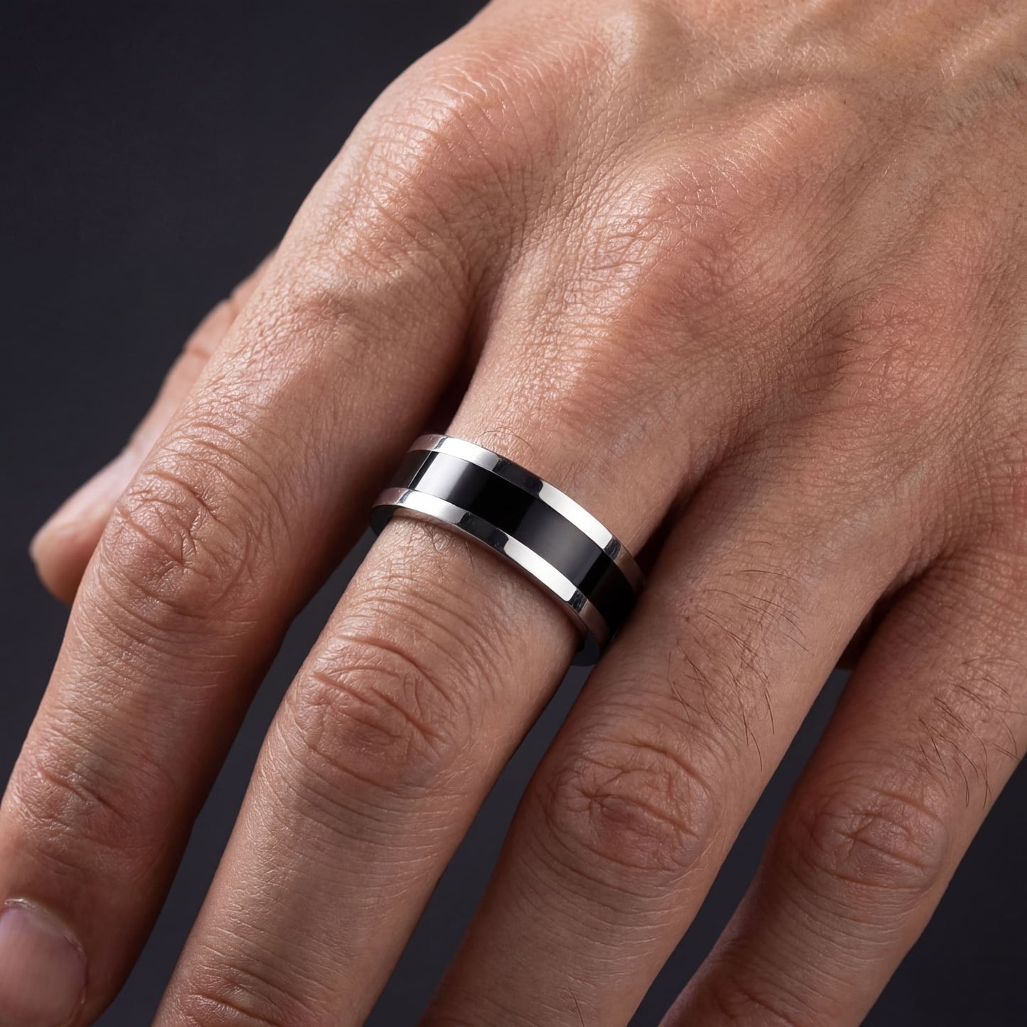 EDELSTAHL "CLASSICO" RING - ICERAIN JEWELRY