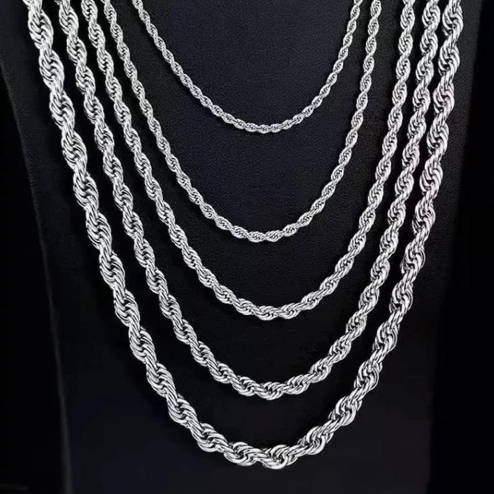 925S SILVER "ROPE" KETTE - ICERAIN JEWELRY