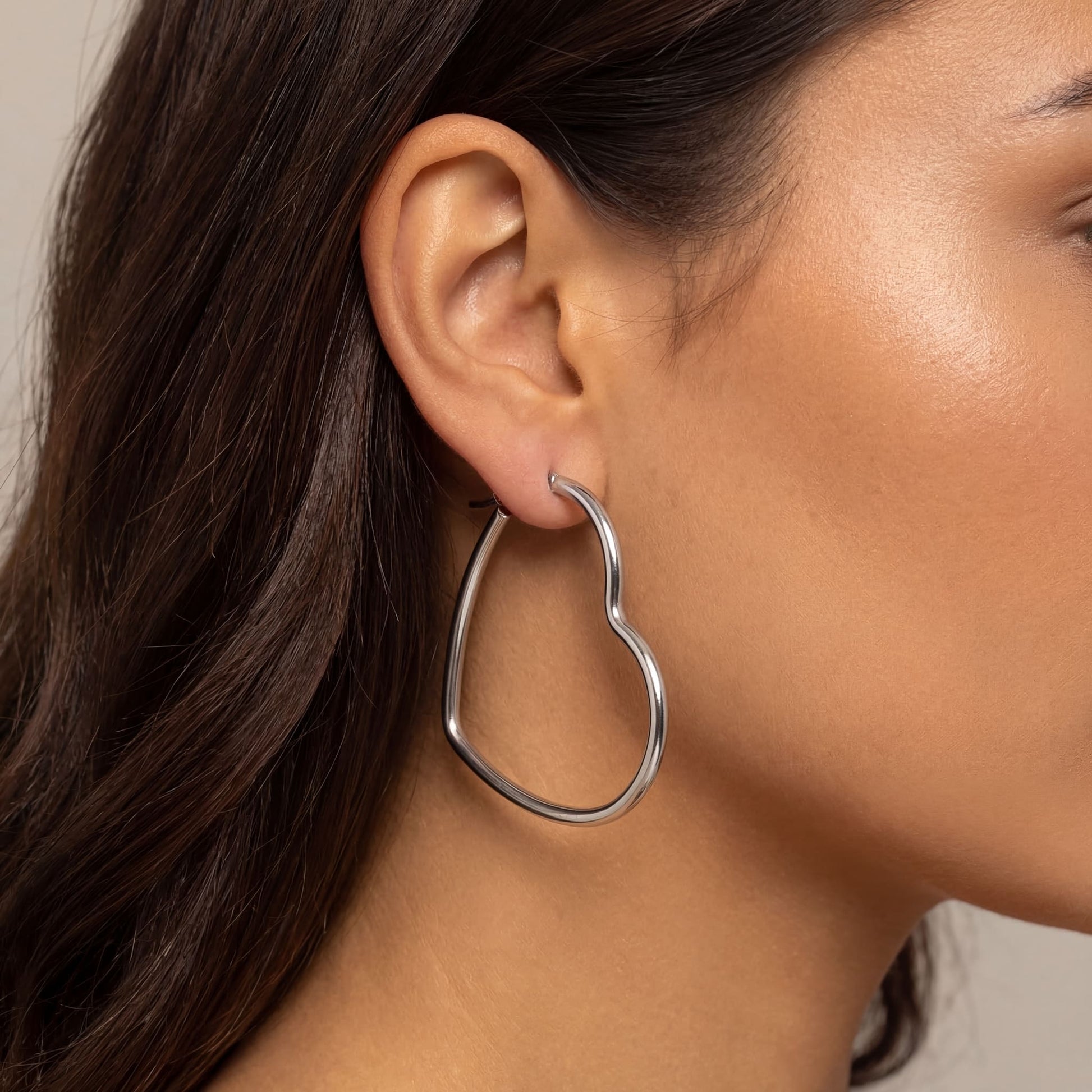 EDELSTAHL "HEART V4" OHRRINGE - ICERAIN JEWELRY