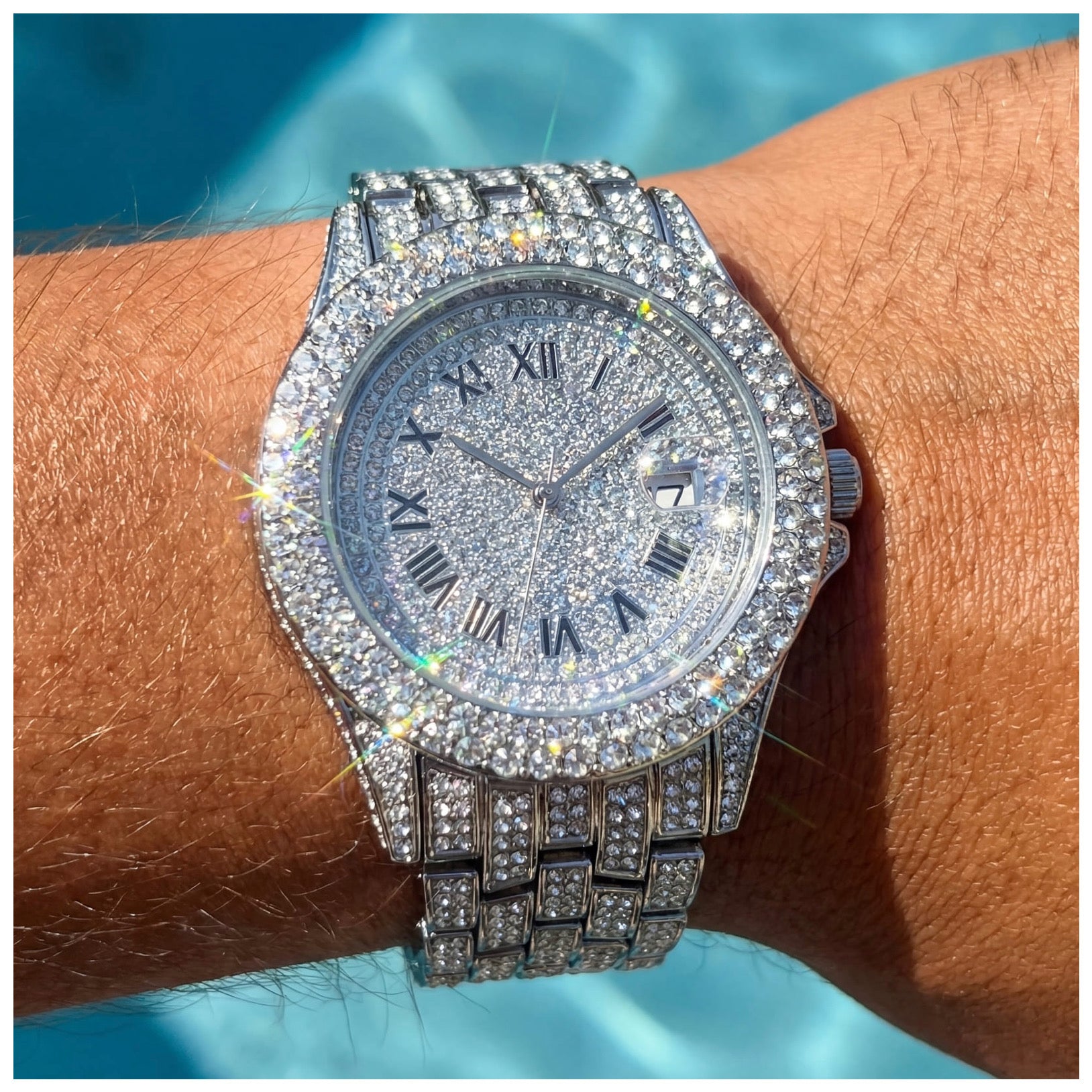 ICED OUT "SEIONARO" UHR - ICERAIN JEWELRY
