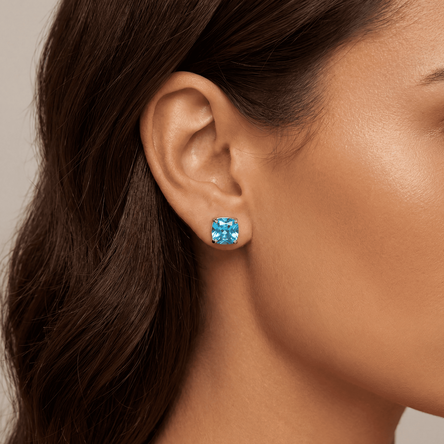 ICED OUT "SKYBLUE VERSAILLE" OHRRINGE - ICERAIN JEWELRY