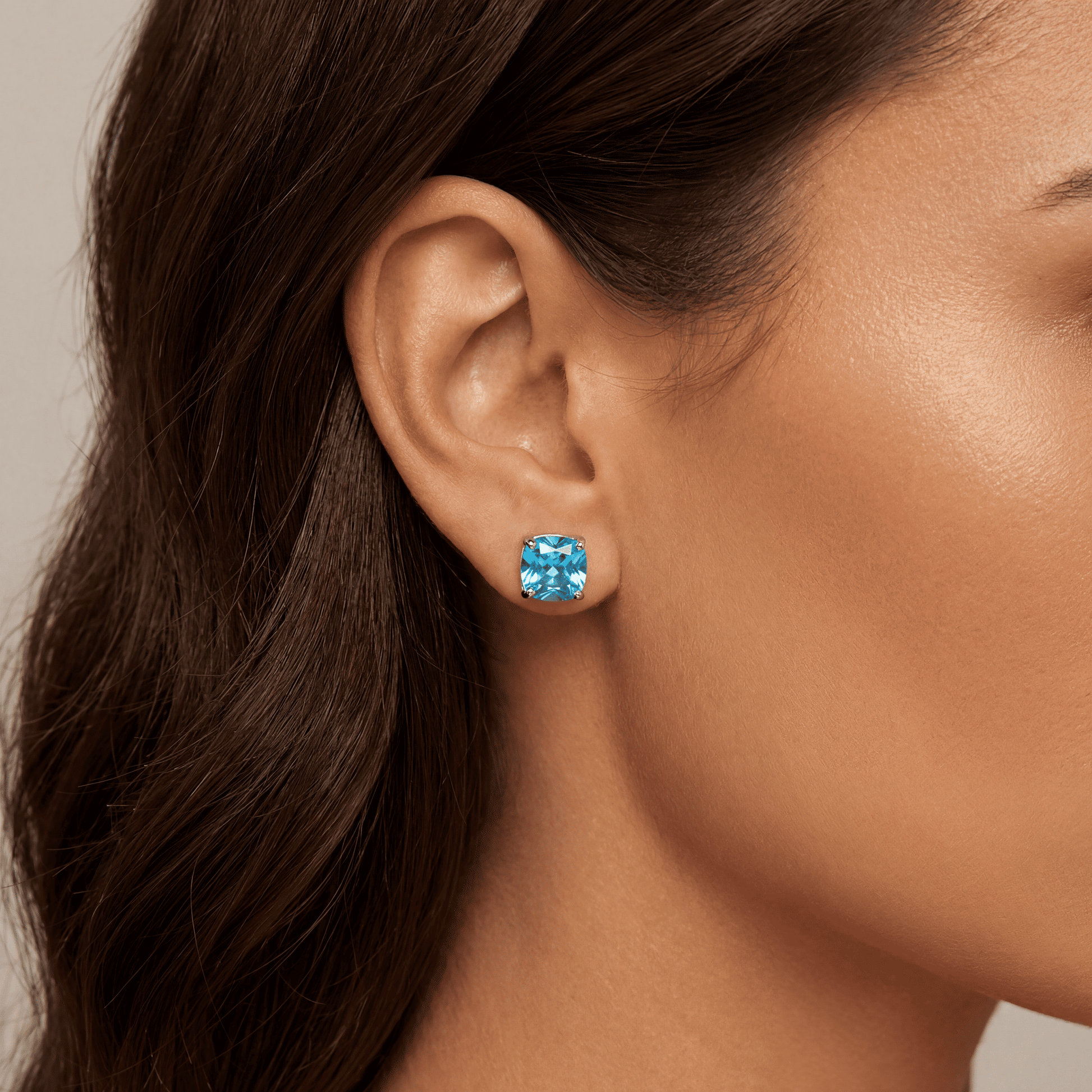 ICED OUT "SKYBLUE VERSAILLE" OHRRINGE - ICERAIN JEWELRY