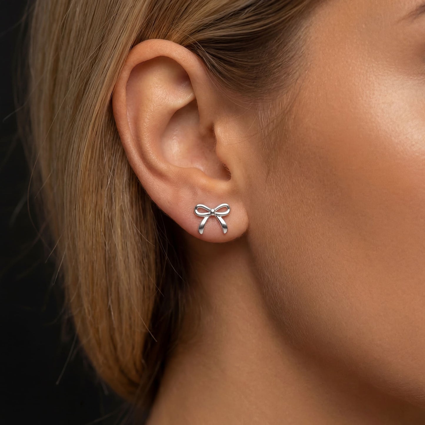 925S SILVER "BOWKNOT" OHRRINGE - ICERAIN JEWELRY
