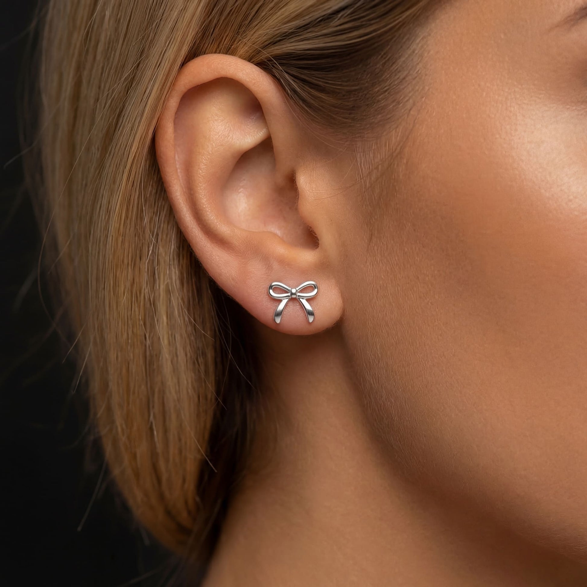 925S SILVER "BOWKNOT" OHRRINGE - ICERAIN JEWELRY