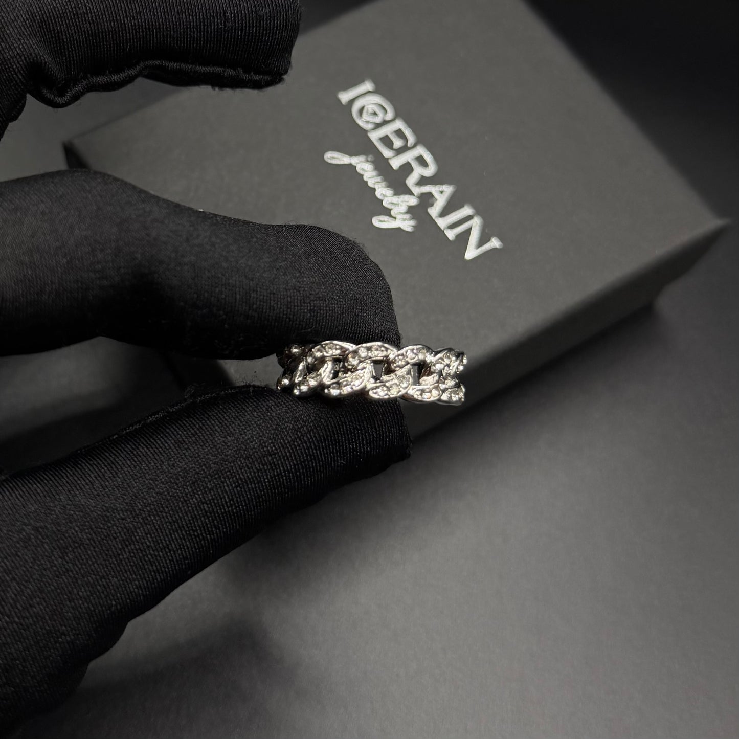 ICED OUT "SILVER CUBAN" RING - ICERAIN JEWELRY