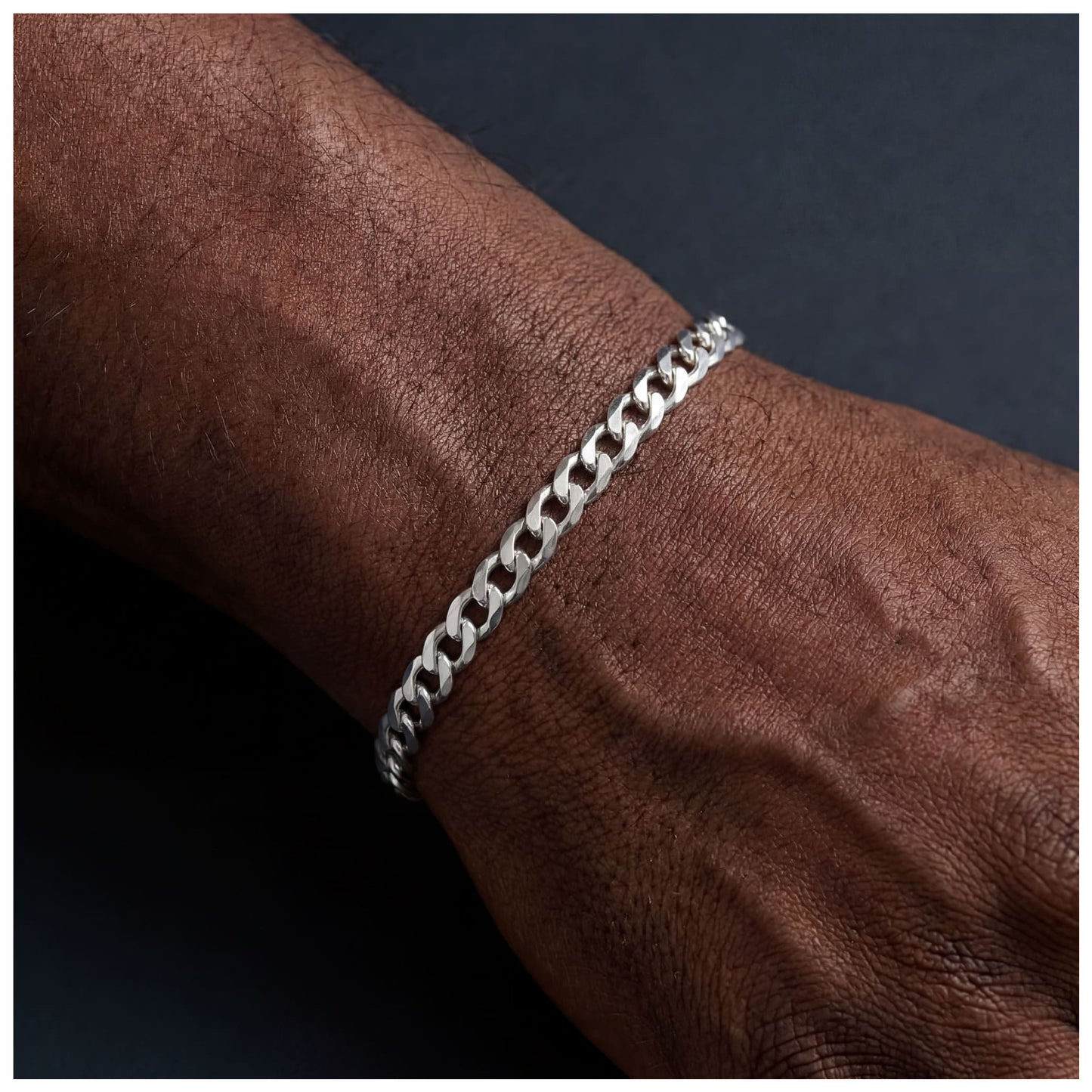 925S SILVER "CUBAN" ARMBAND [CLASSIC VERSION] - ICERAIN JEWELRY