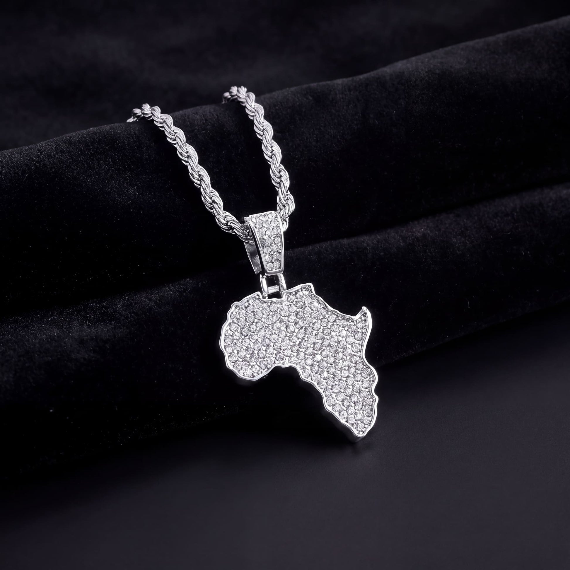 ICED OUT "AFRICA" LÄNDERKETTE - ICERAIN JEWELRY