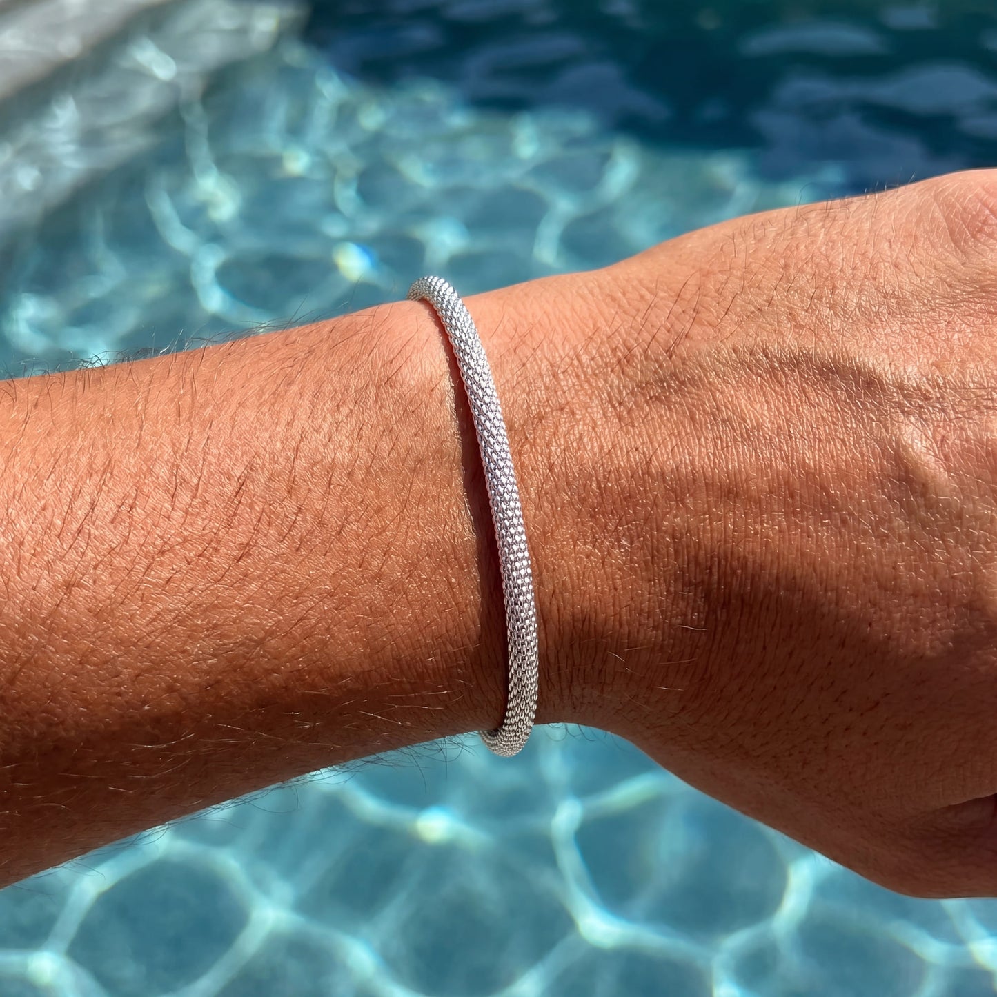 925S SILVER 3MM "POPCORN" ARMBAND - ICERAIN JEWELRY