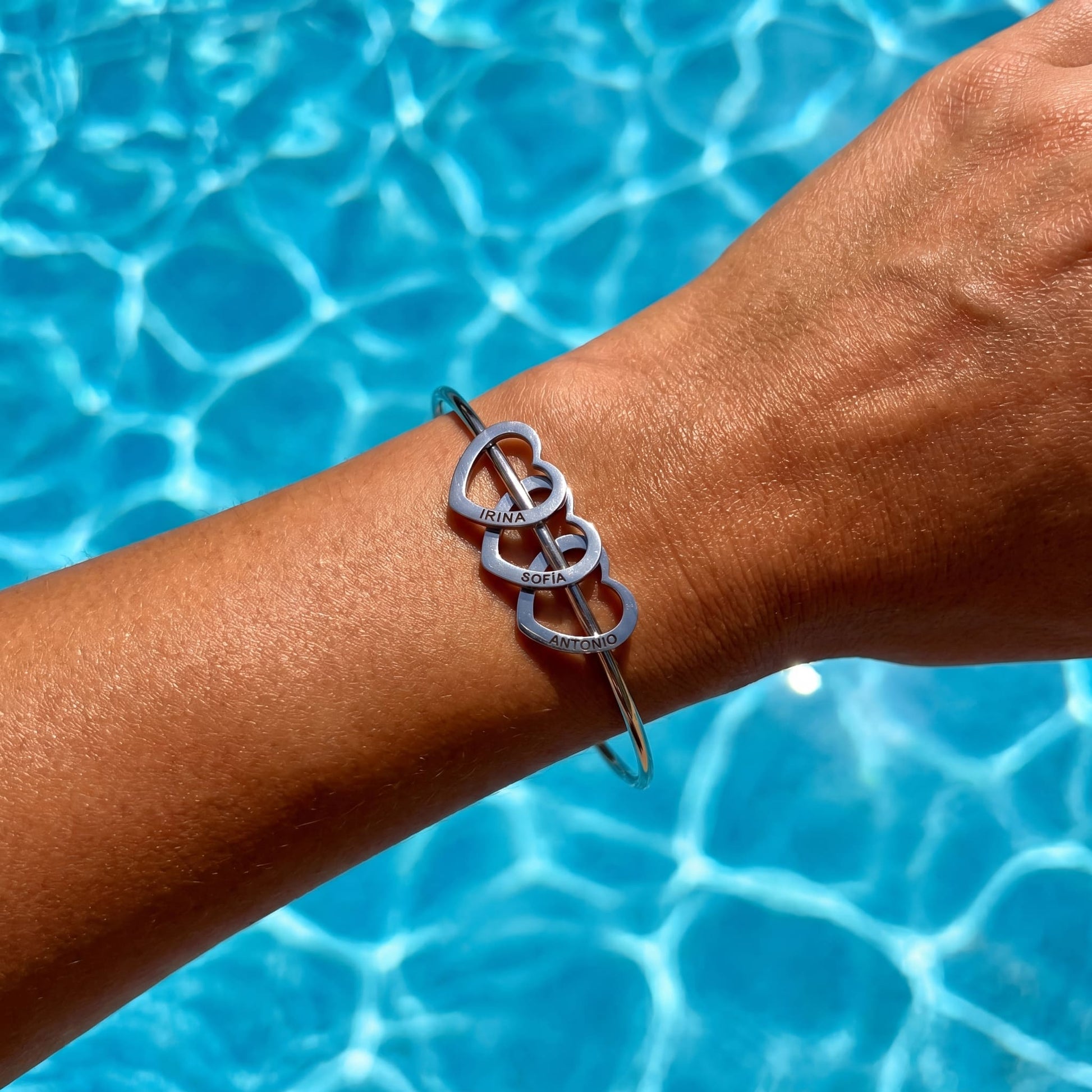 PERSONALISIERTES EDELSTAHL "RING" ARMBAND - ICERAIN JEWELRY