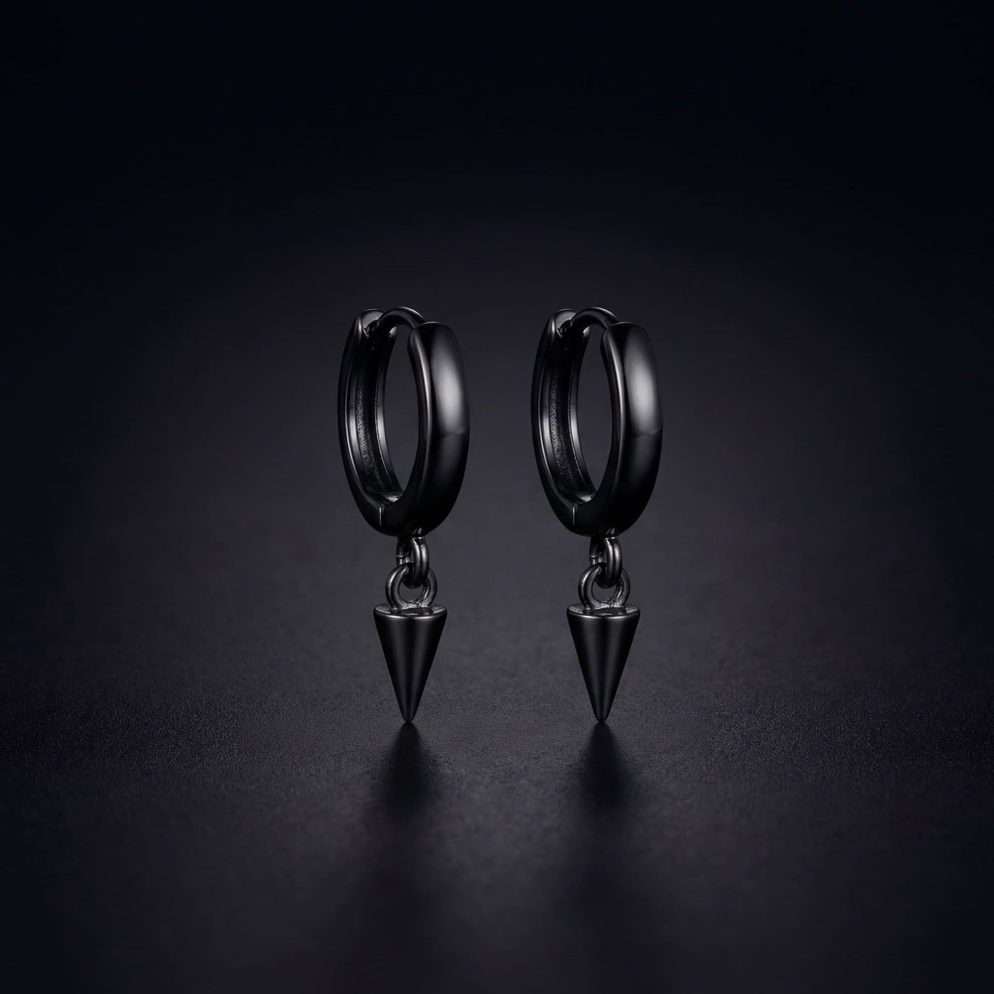 925S SILVER "BLACK PUNK" OHRRINGE - ICERAIN JEWELRY