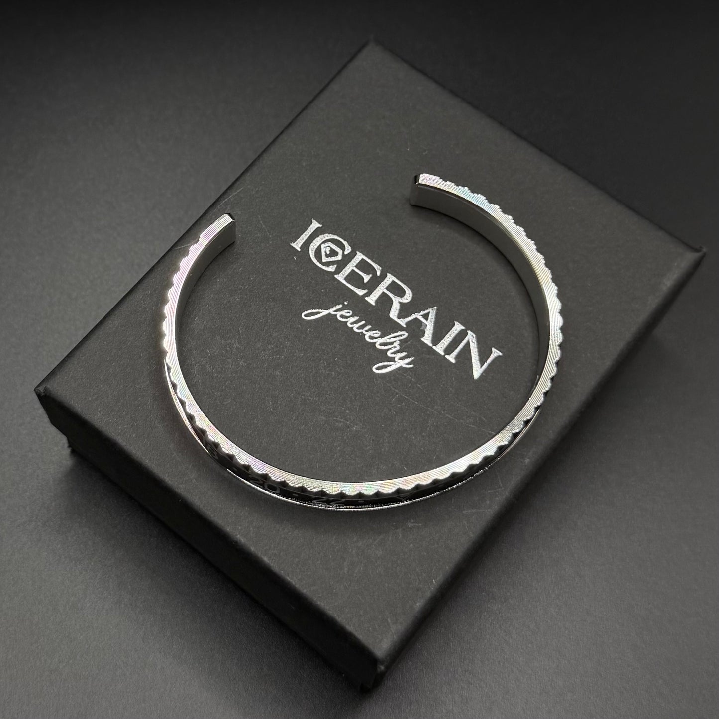 EDELSTAHL "ROLETTA" ARMREIF - ICERAIN JEWELRY