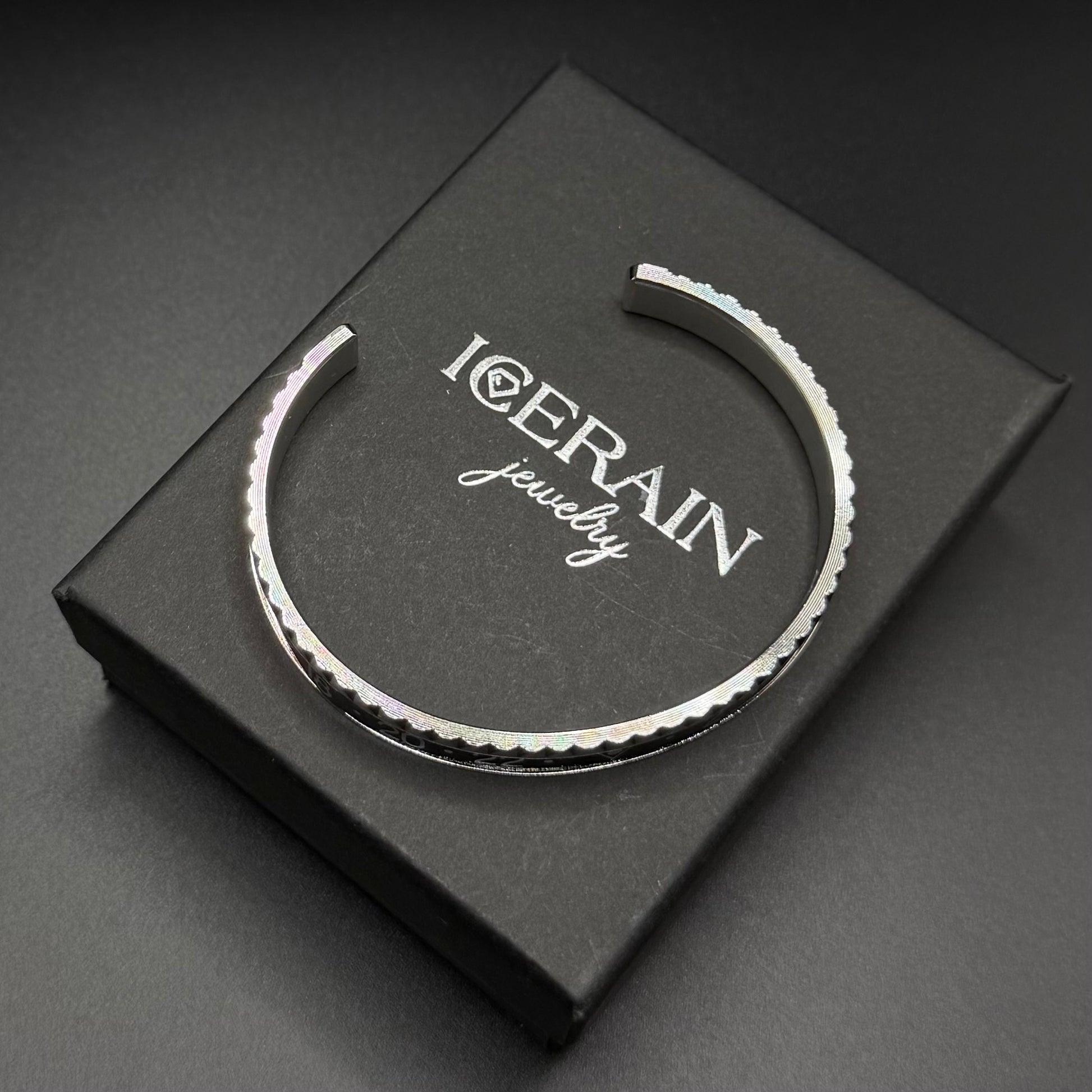 EDELSTAHL "ROLETTA" ARMREIF - ICERAIN JEWELRY