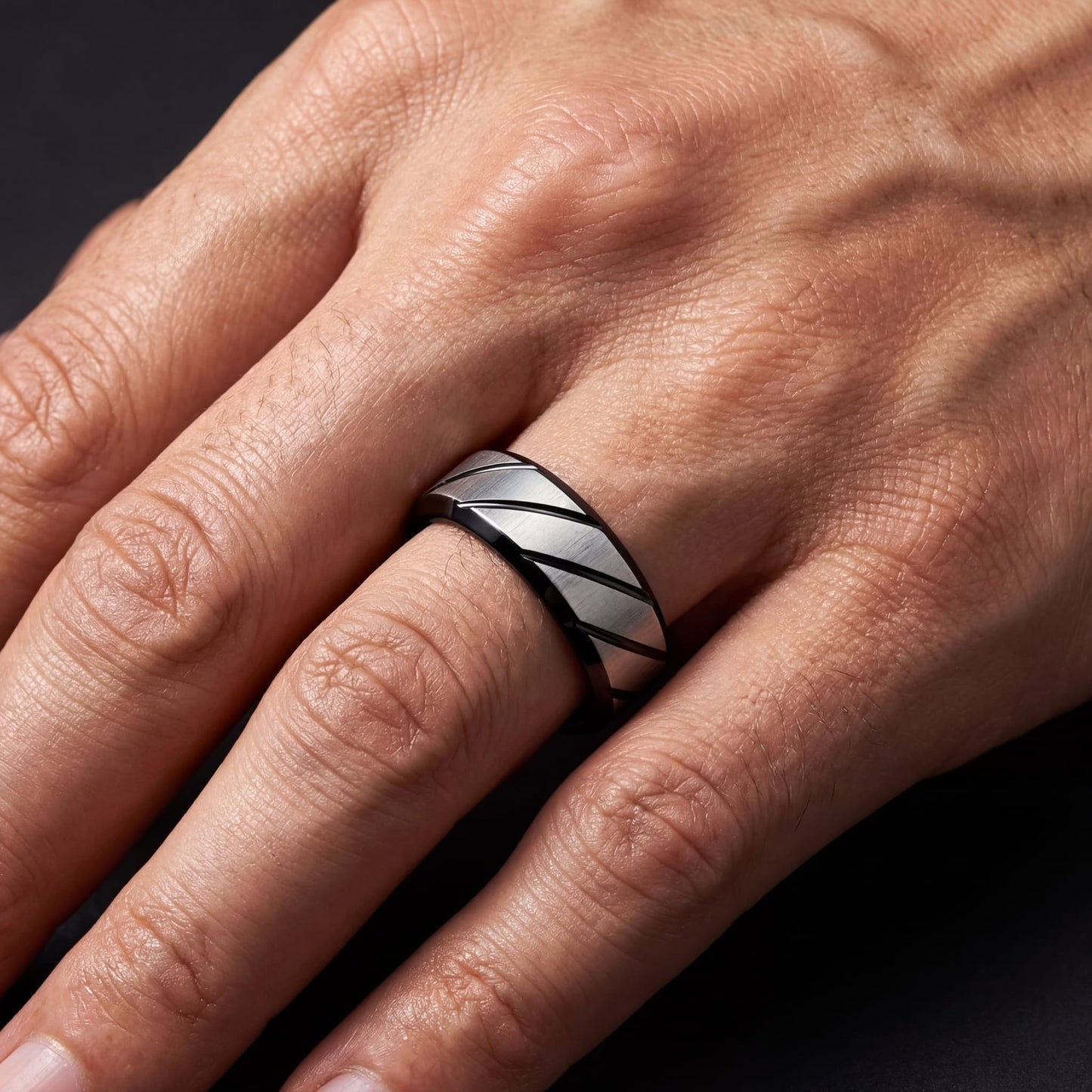 EDELSTAHL "WURSAL" RING - ICERAIN JEWELRY